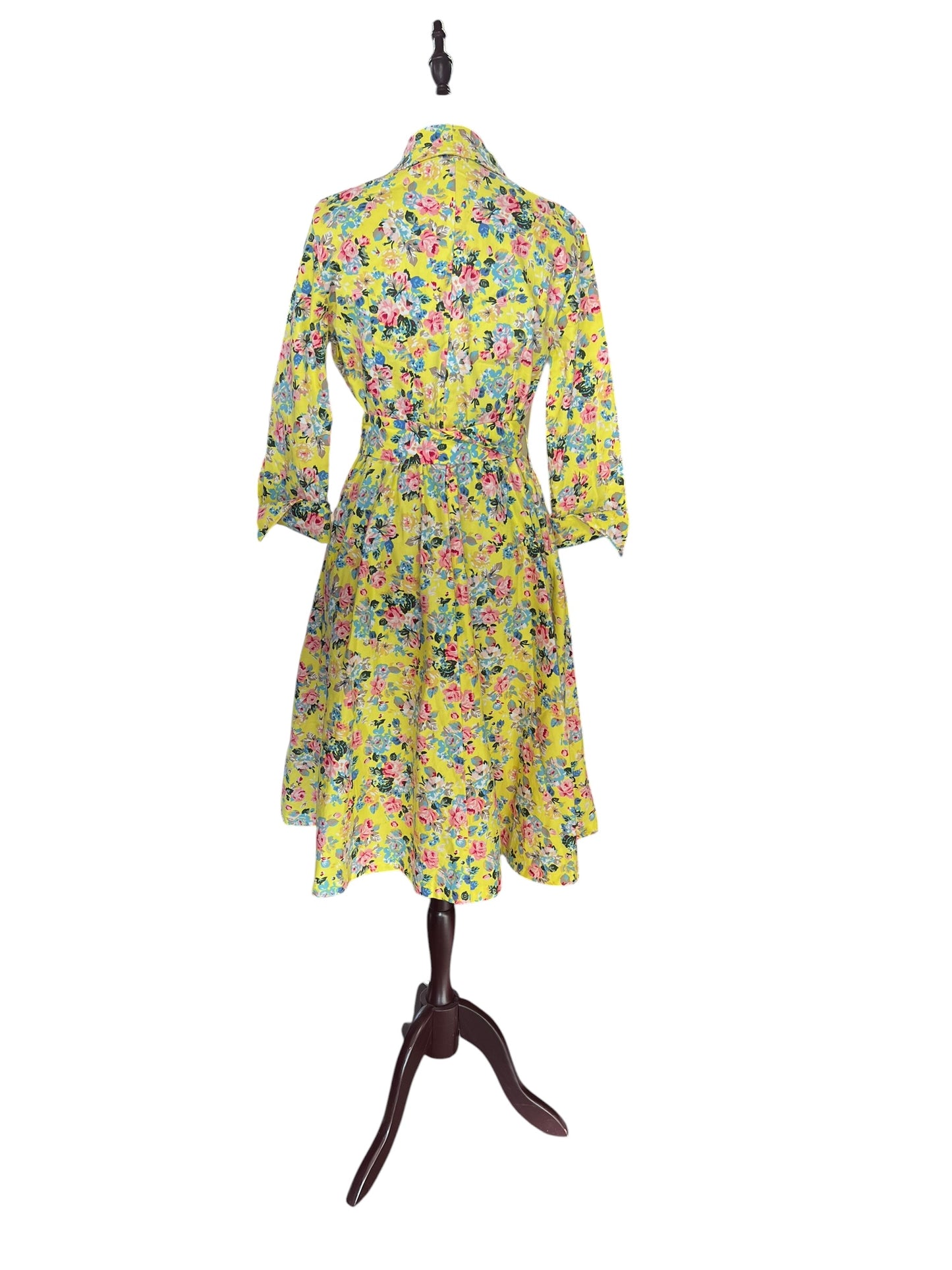 LINDY BOP YELLOW BLOOM DRESS | 12