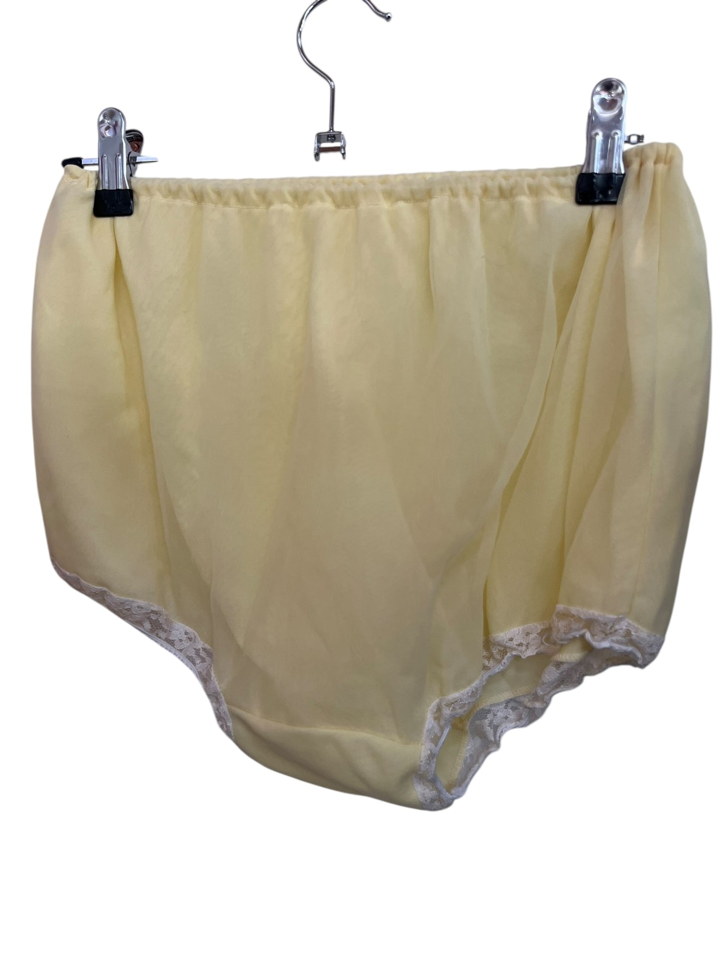 YELLOW NYLON NIGHTIE SET SZ 10