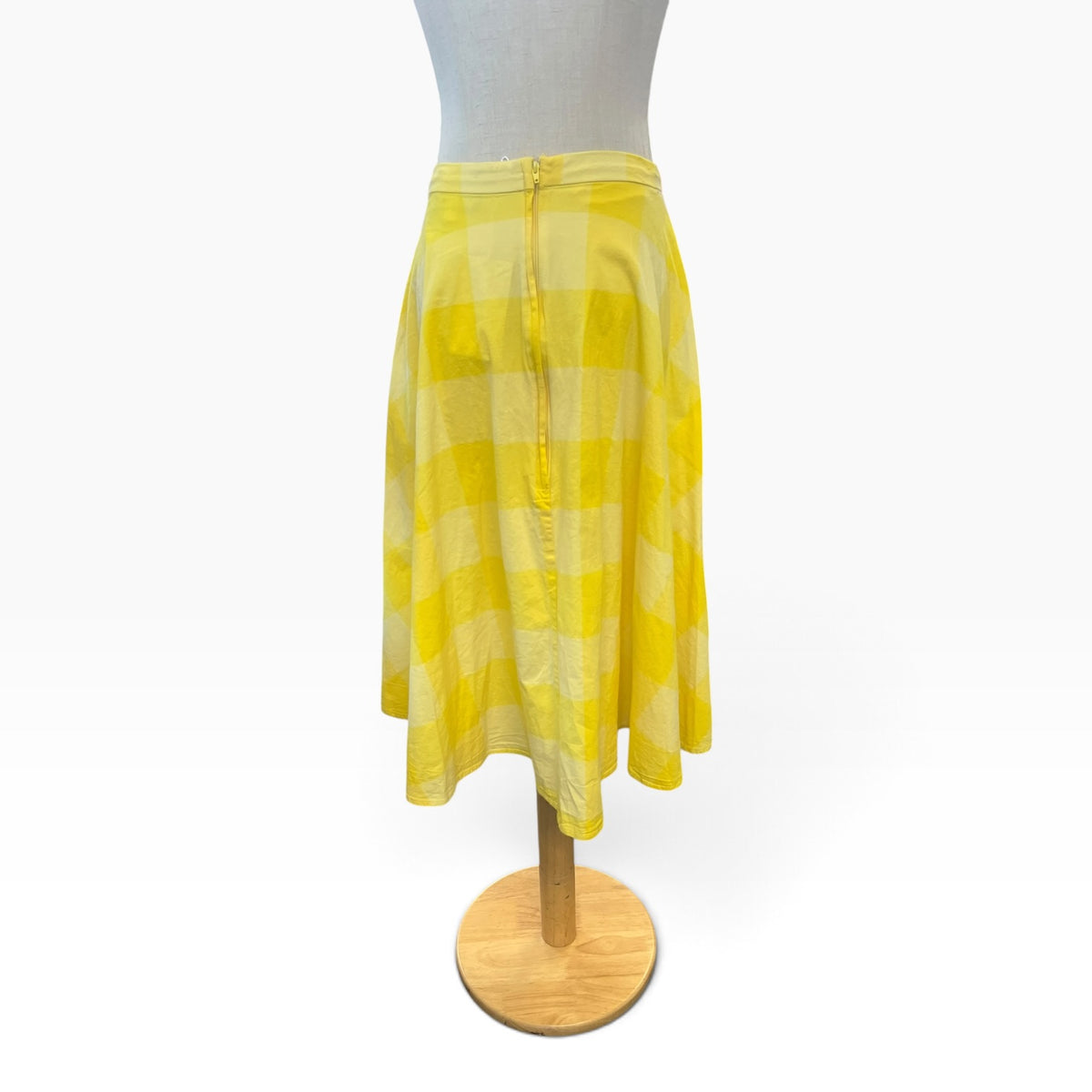 COLLECTIF YELLOW GINGHAM SKIRT | 8