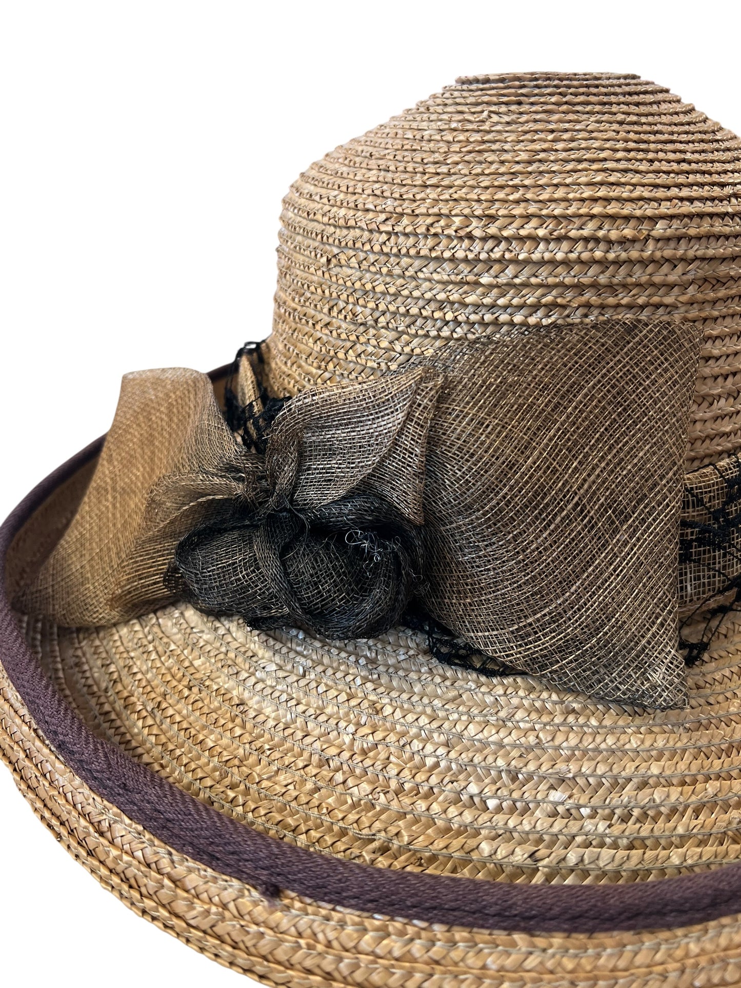 SERIOUS STRAW BOW HAT