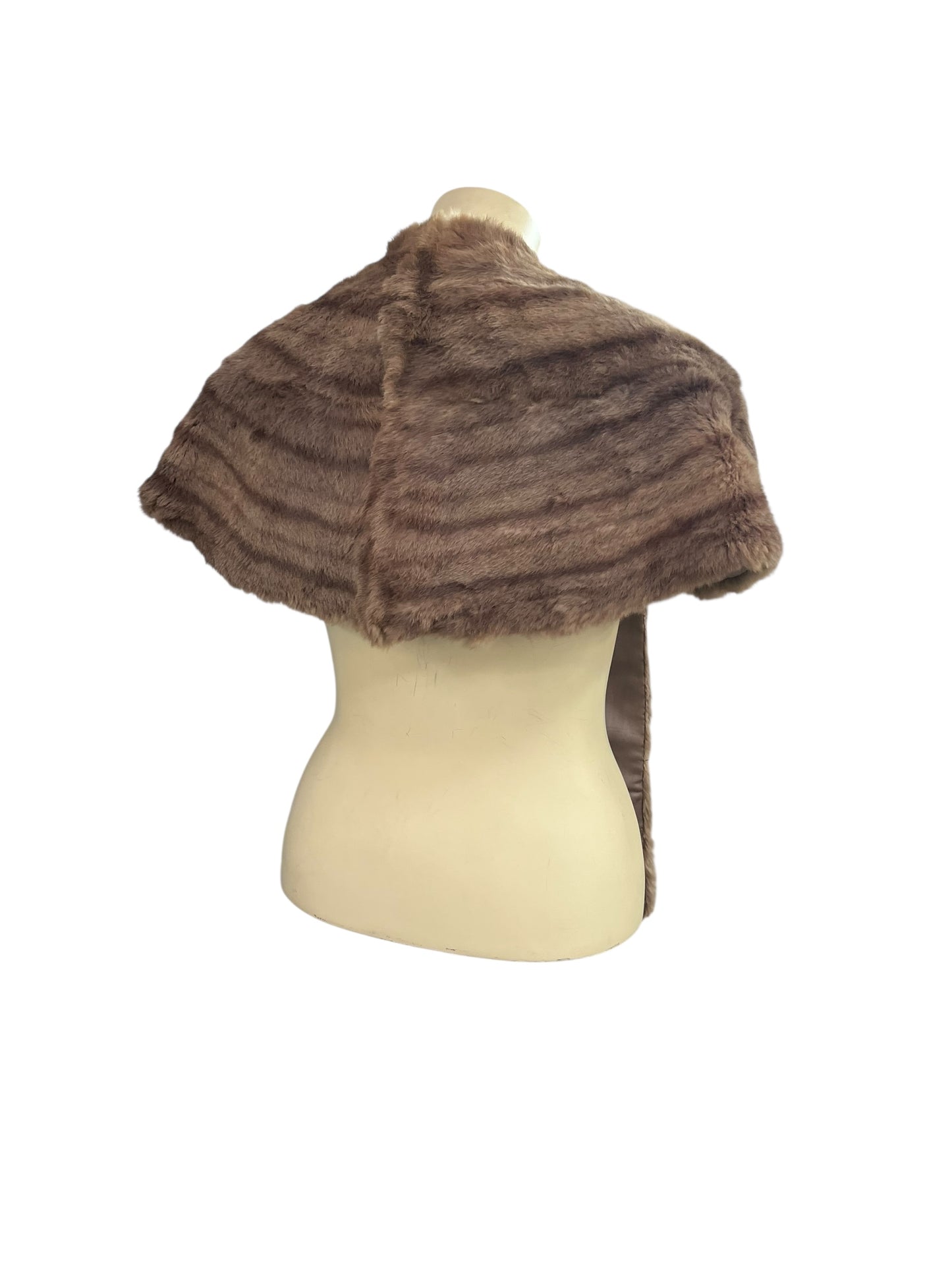 TAUPE TONED FUR STOLE