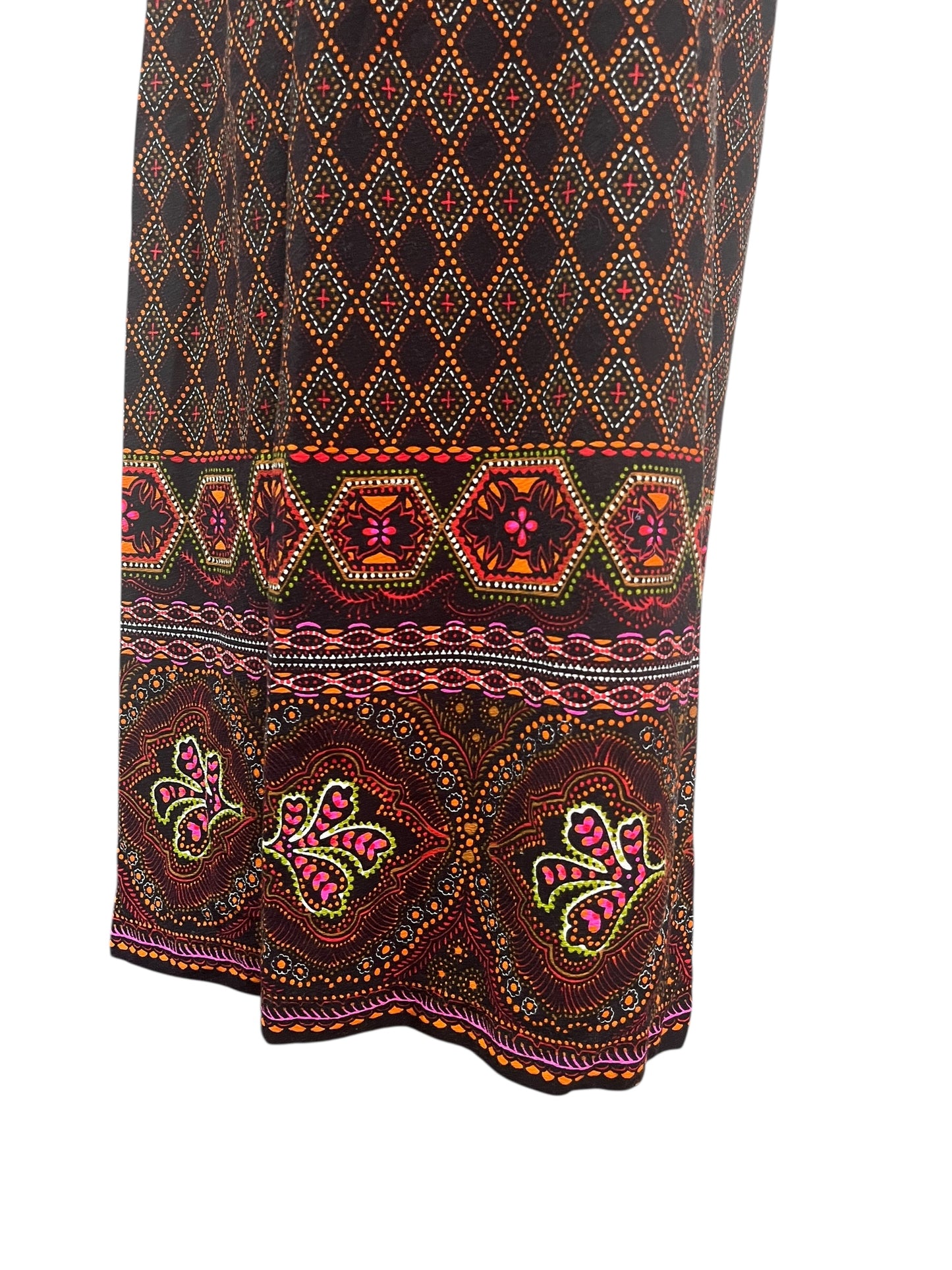 COTTON PAISLEY 70S DRESS SZ 10