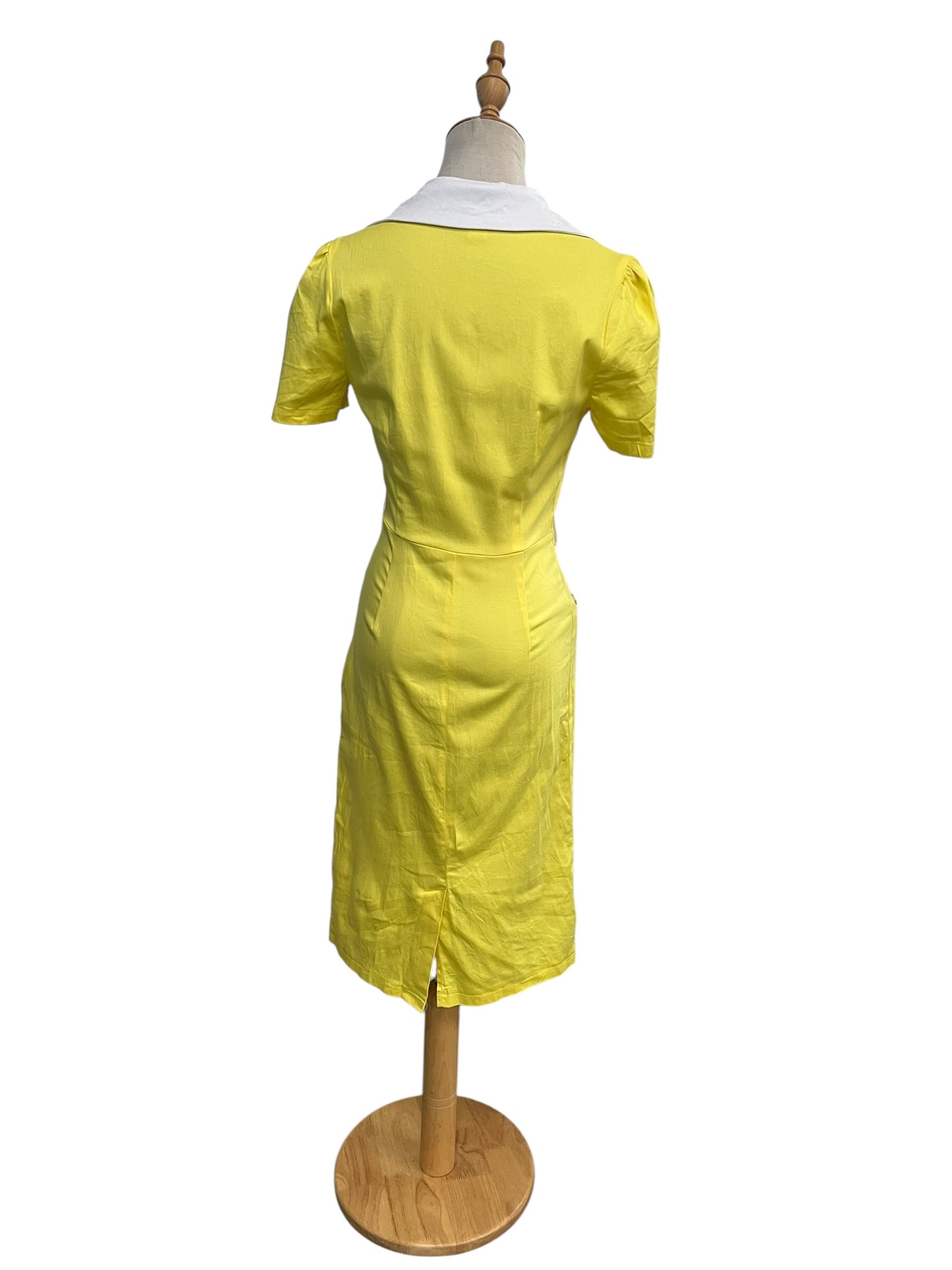 COLLECTIF YELLOW PENCIL DRESS | 8