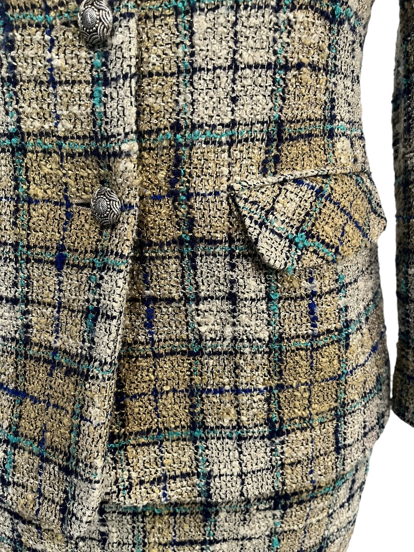 EASTEX WOOL TWEED SUIT SZ 12