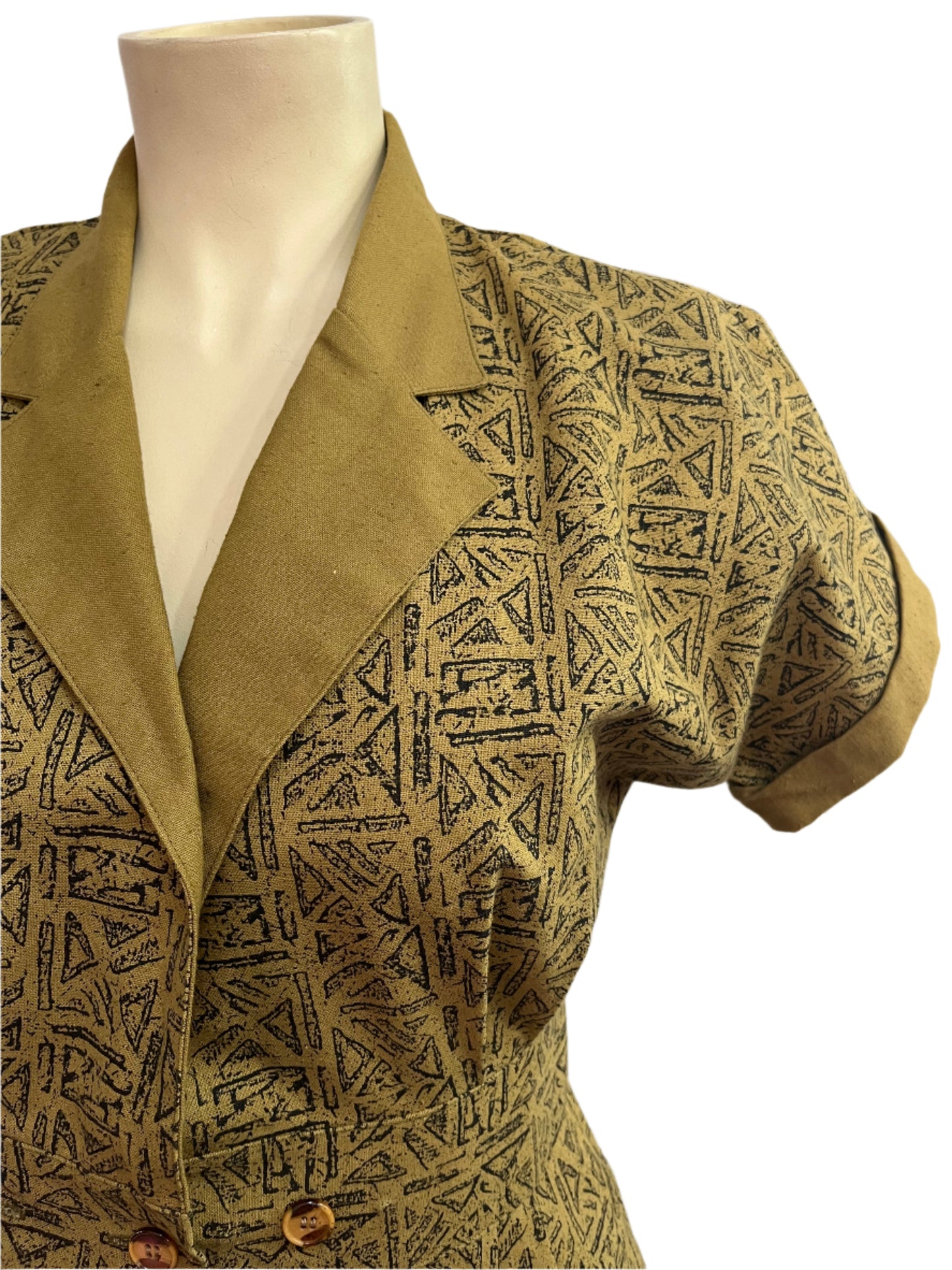 DIRECTIONS KHAKI COTTON DRESS SZ 12