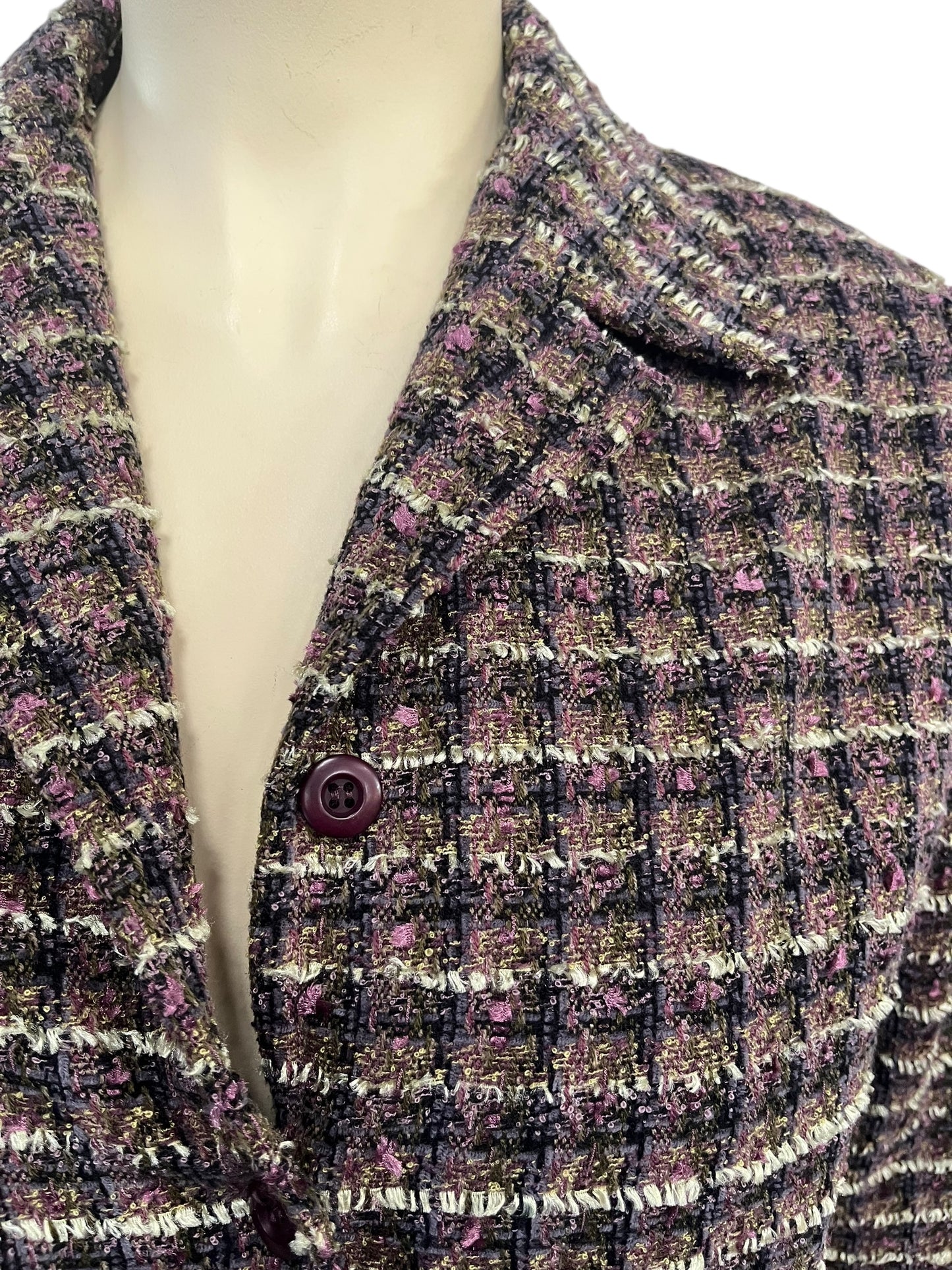SALLY SMALL TWEED SUIT SZ 16