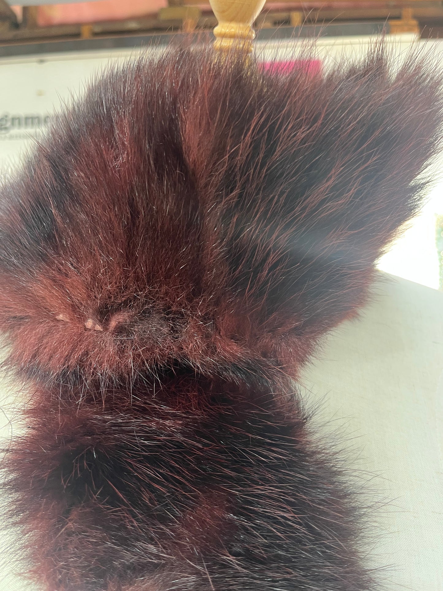 RED FUR PIECE