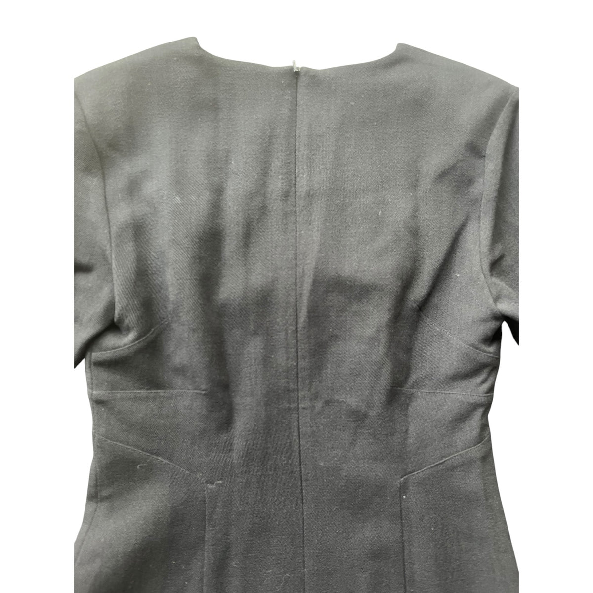 JANE DANIELS BLACK WOOL DRESS | 8
