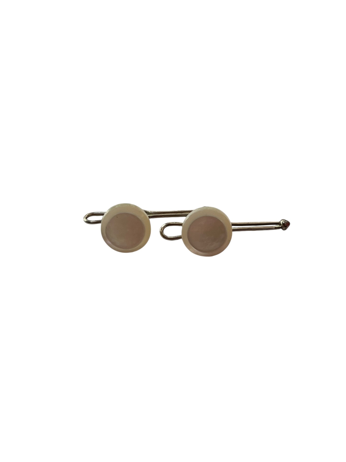 EDWARDIAN MOTHER OF PEARL BUTTON CUFFLINKS