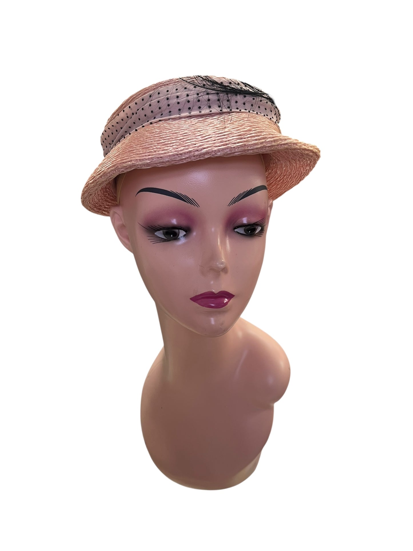 PINK FEATHER HAT