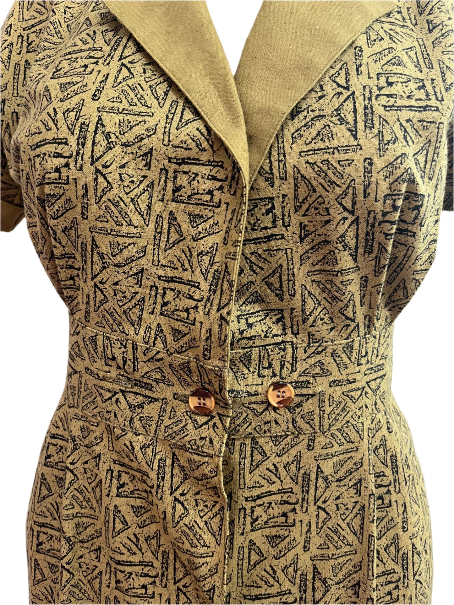 DIRECTIONS KHAKI COTTON DRESS SZ 12