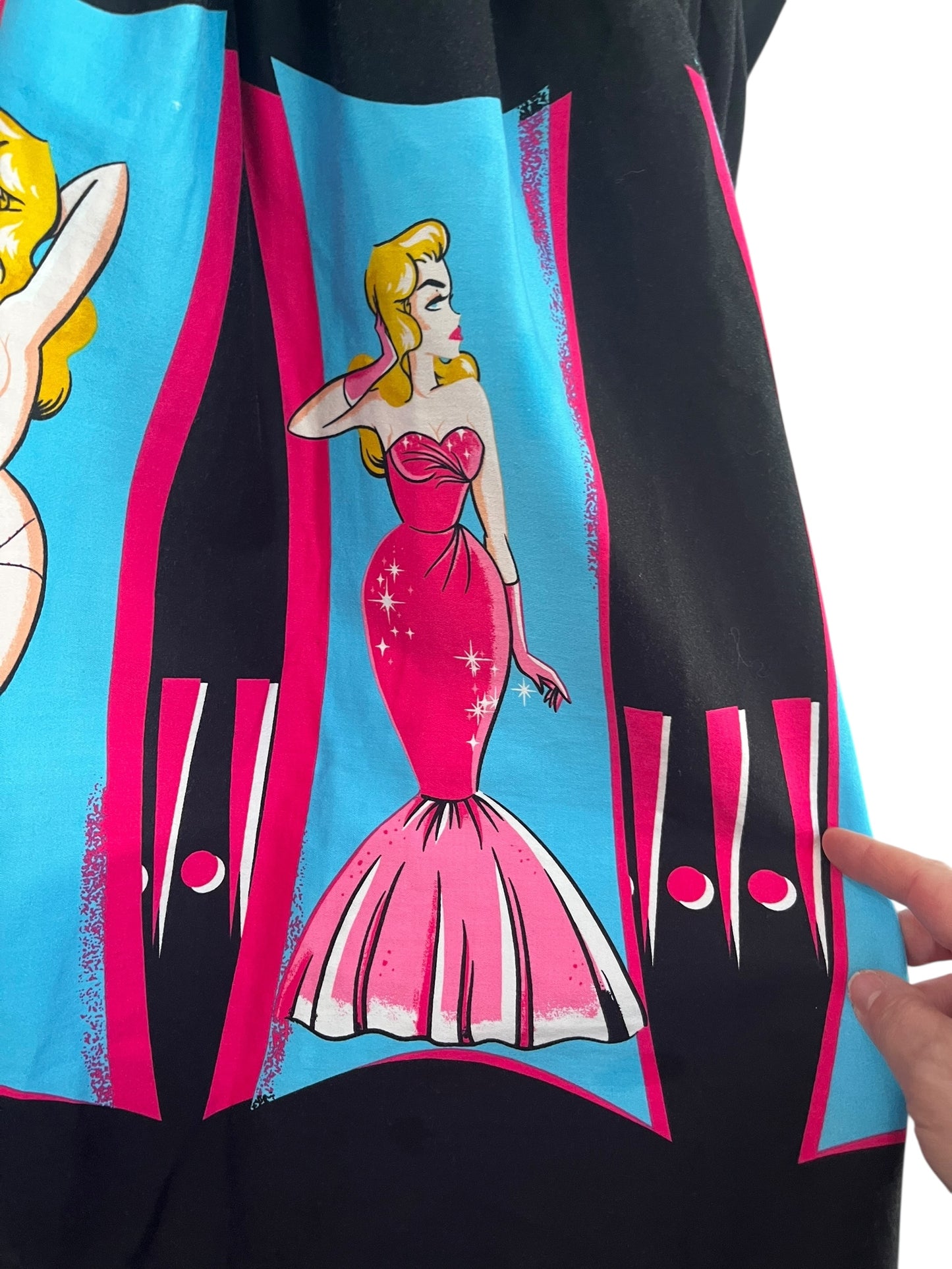 PIN UP GIRL BURLESQUE SKIRT SZ XL