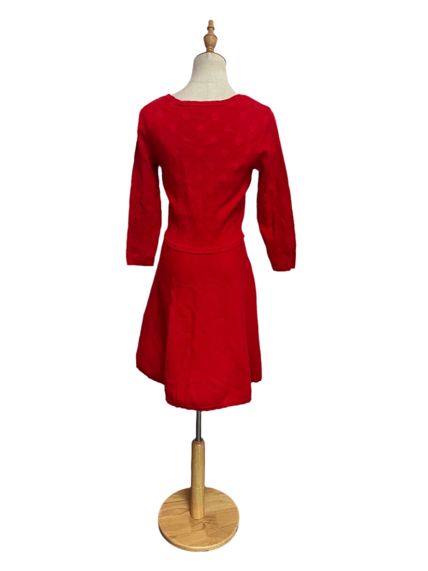 REVIEW RED WINTER KNIT DRESS SZ 8