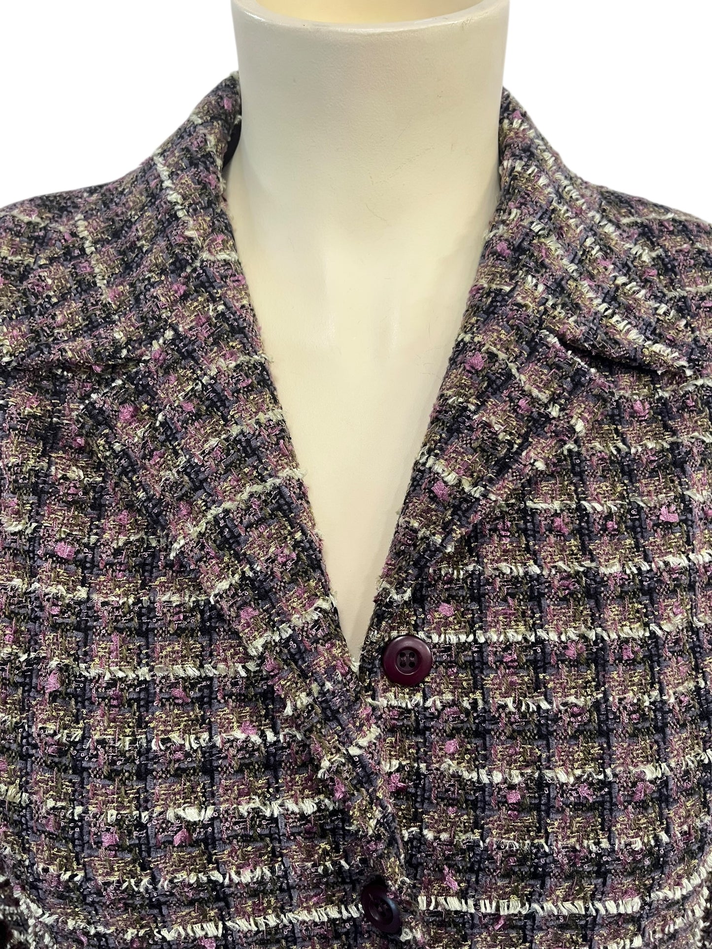SALLY SMALL TWEED SUIT SZ 16