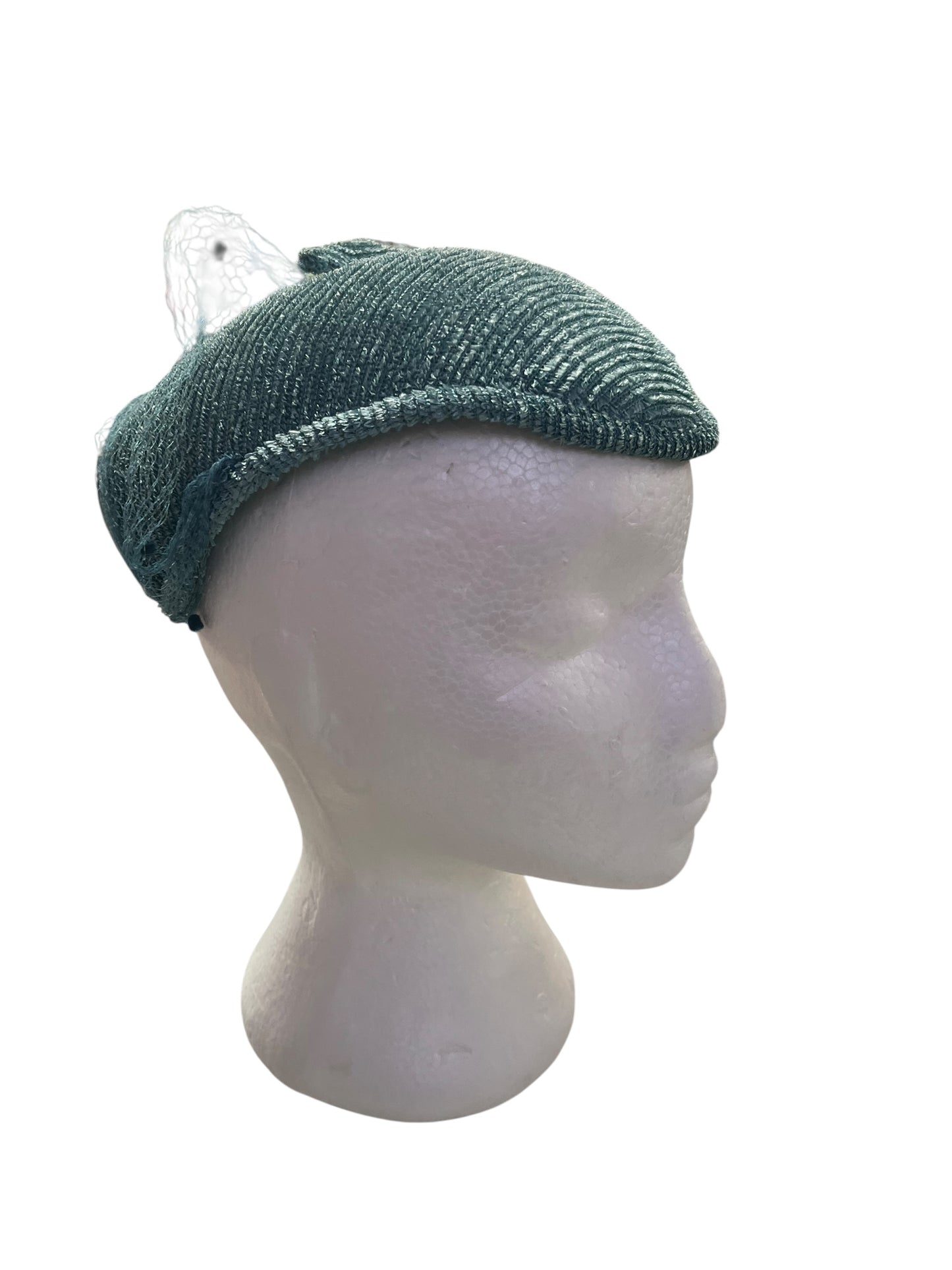 TEAL FEATHER HEADPIECE