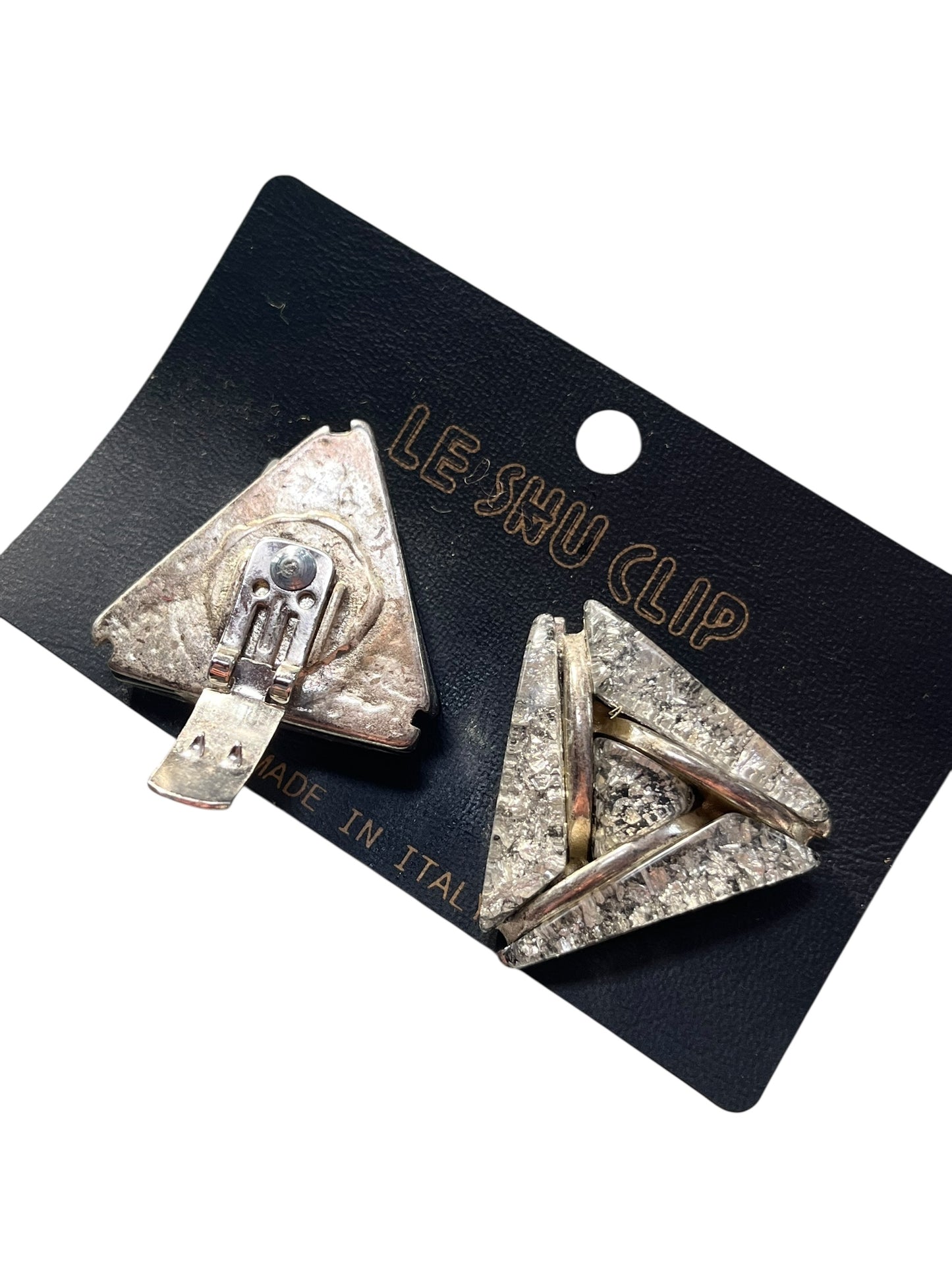 SILVER LEAF SHOE CLIPS