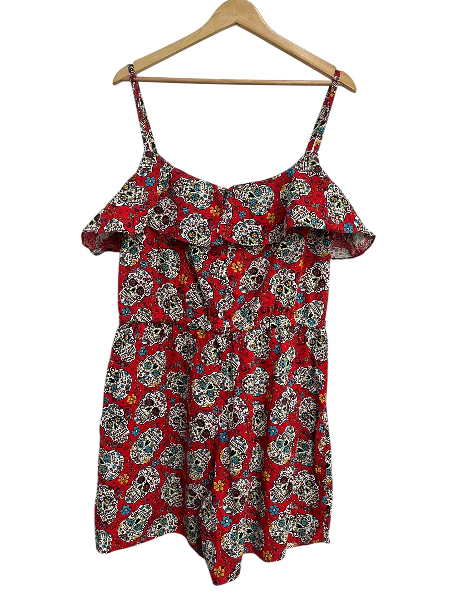 DAY OF THE DEAD ROMPER SZ 16