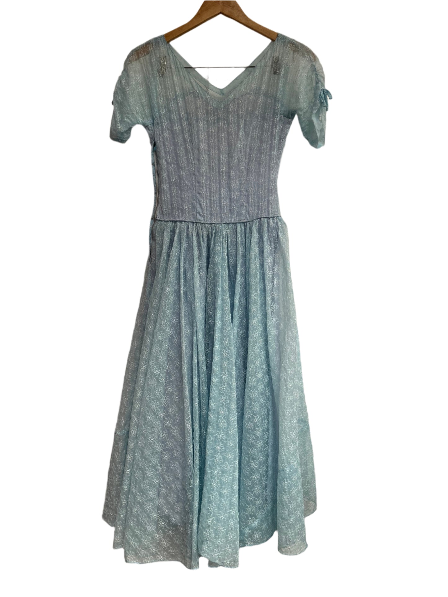 PRETTY IN BLUE LACE DRESS SZ 6/8
