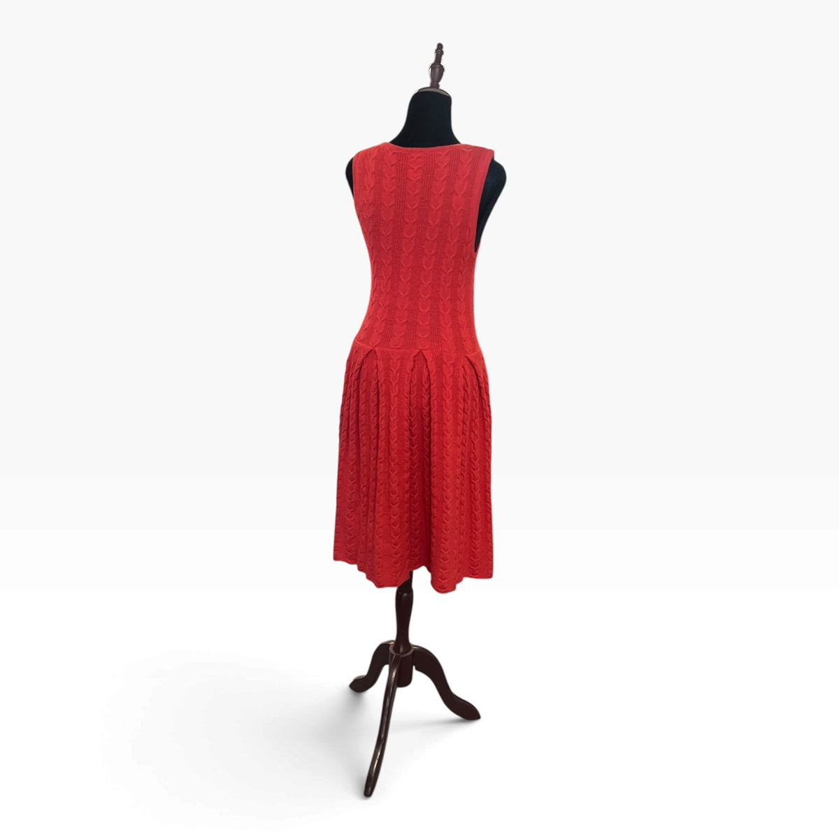 FAR AWAY VERMILION KNIT DRESS | S