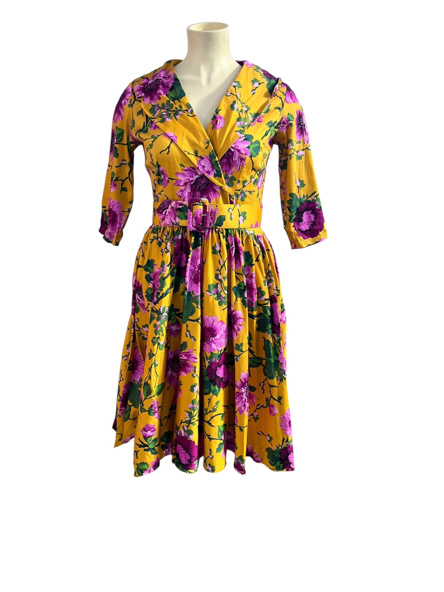 PINUP COUTURE MUSTARD DRESS | XL