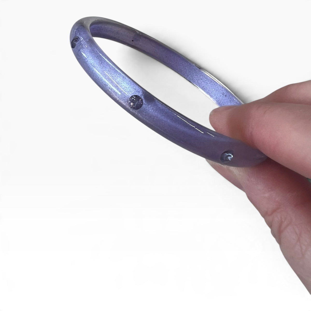 PURPLE DIAMANTE BANGLE