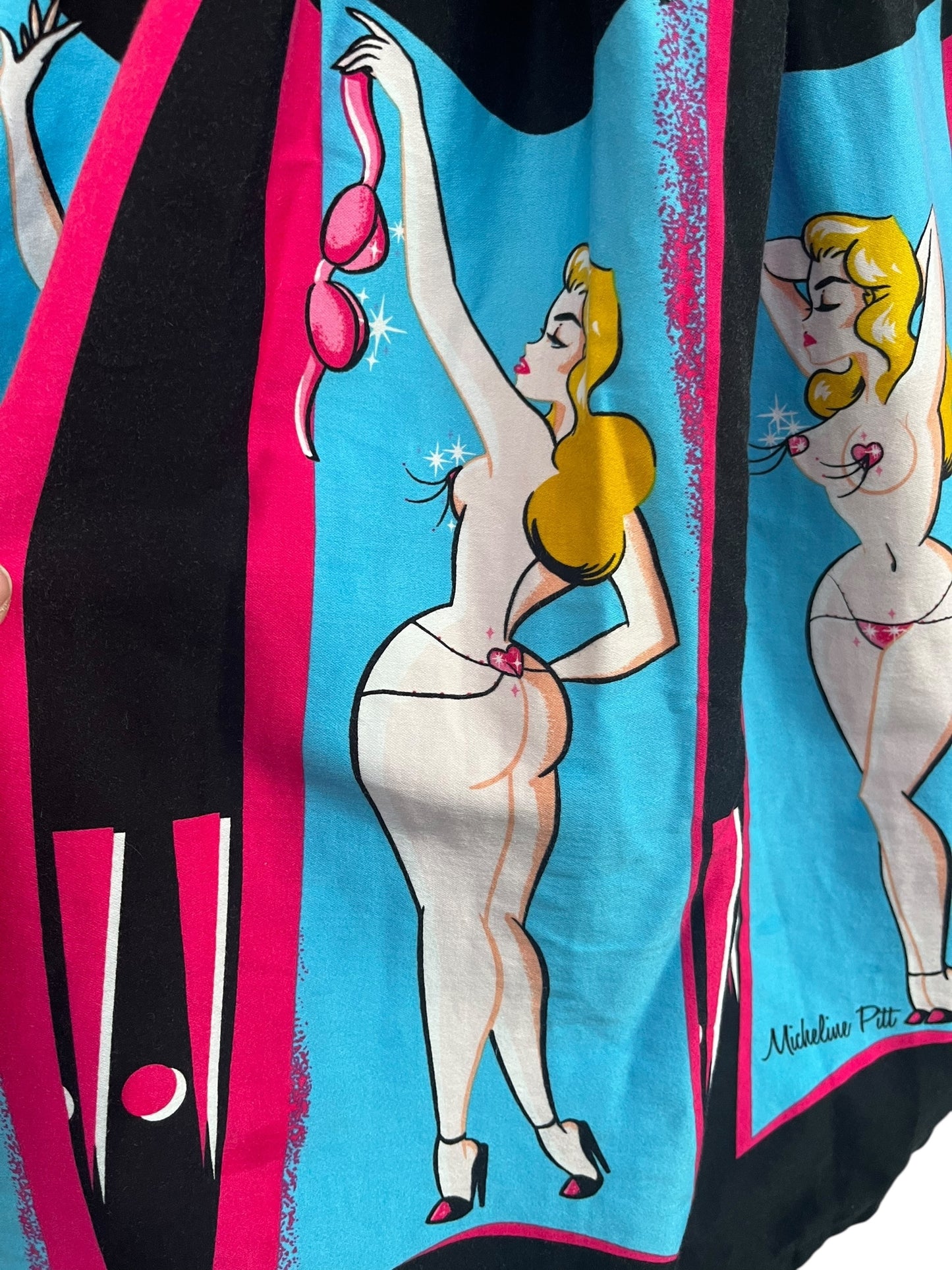 PIN UP GIRL BURLESQUE SKIRT SZ XL