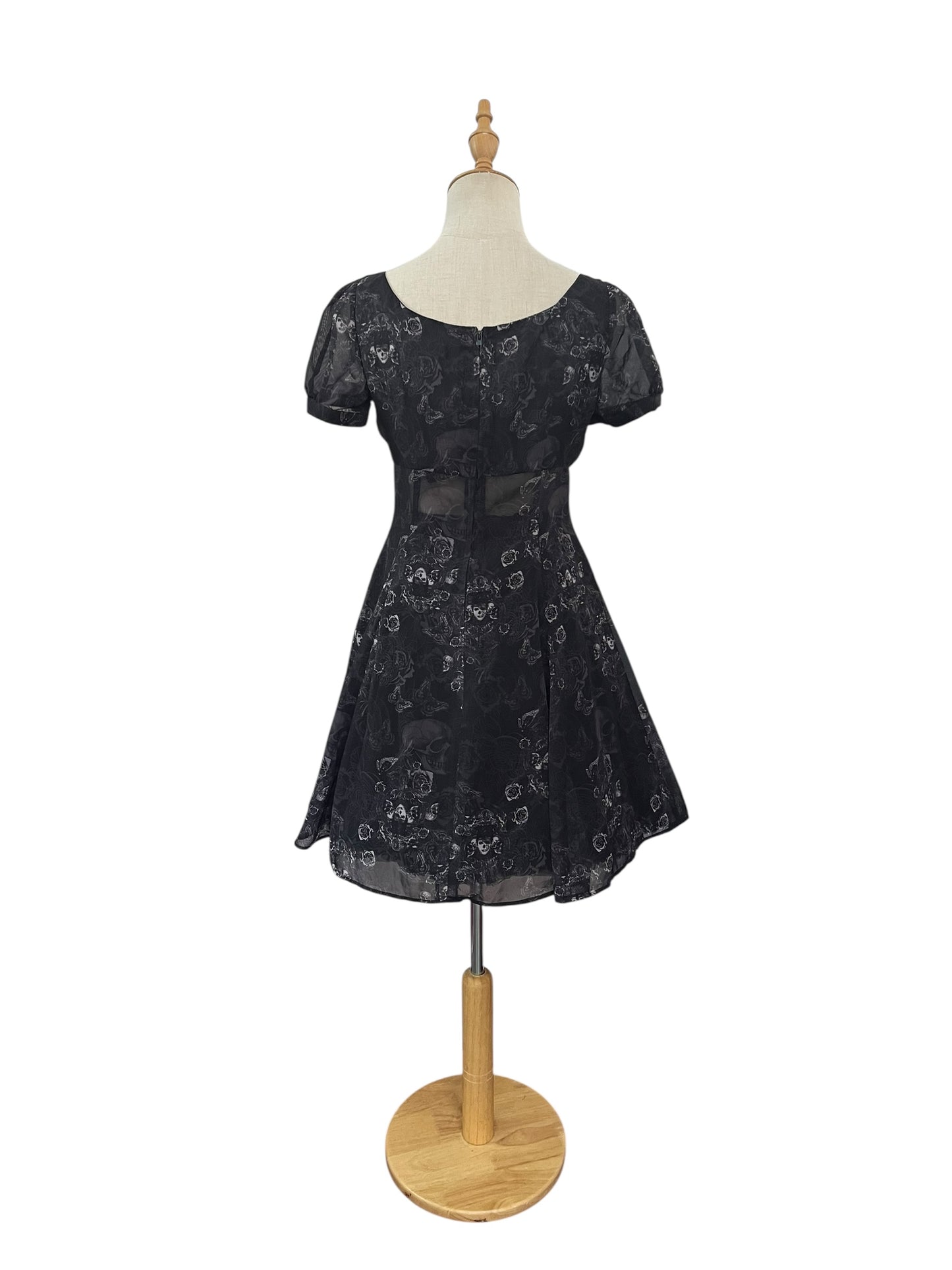 SPIN DOCTOR SKULL & ROSE DRESS | S