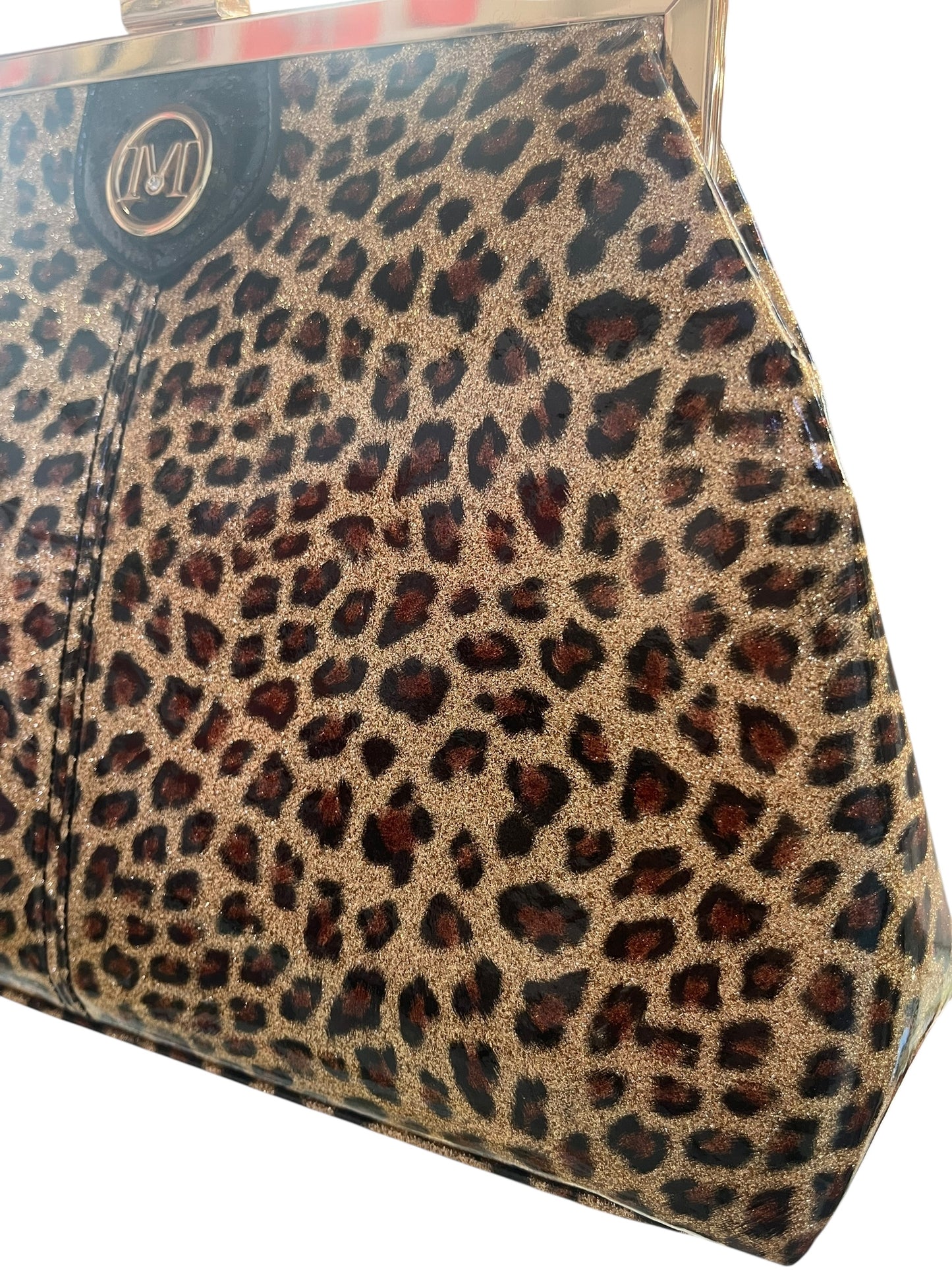 LEOPARD GLITTER BAG