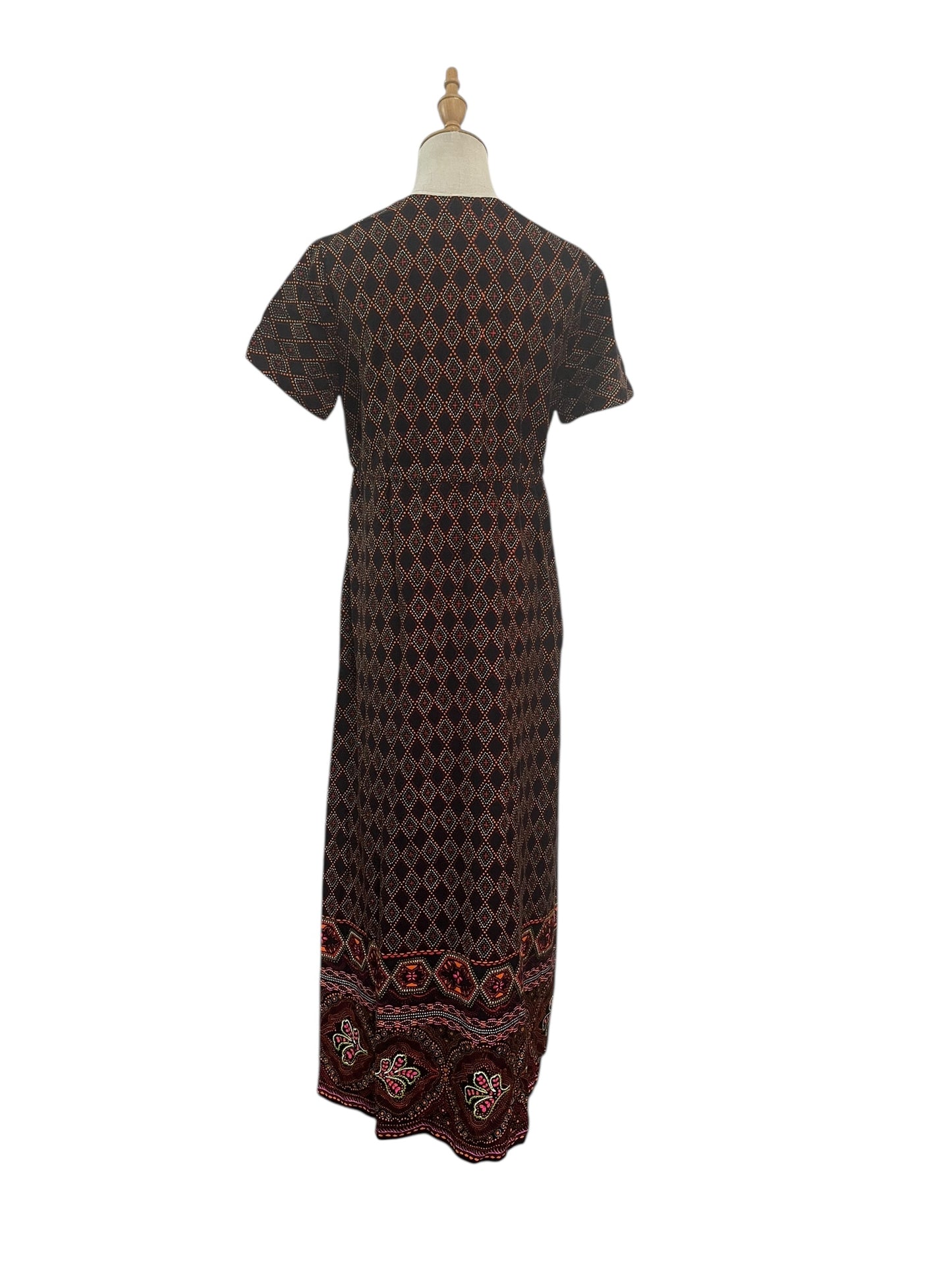 COTTON PAISLEY 70S DRESS SZ 10