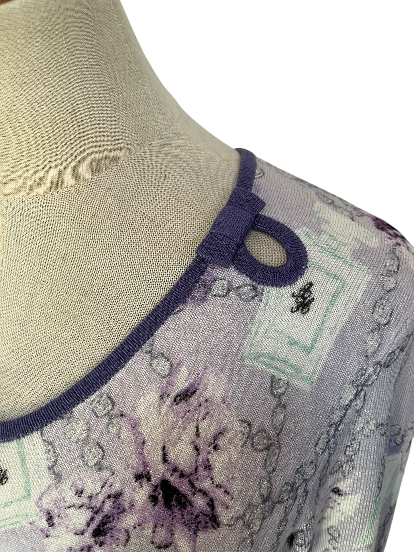 ALLANAH HILL PURPLE CARDIGAN SZ 8