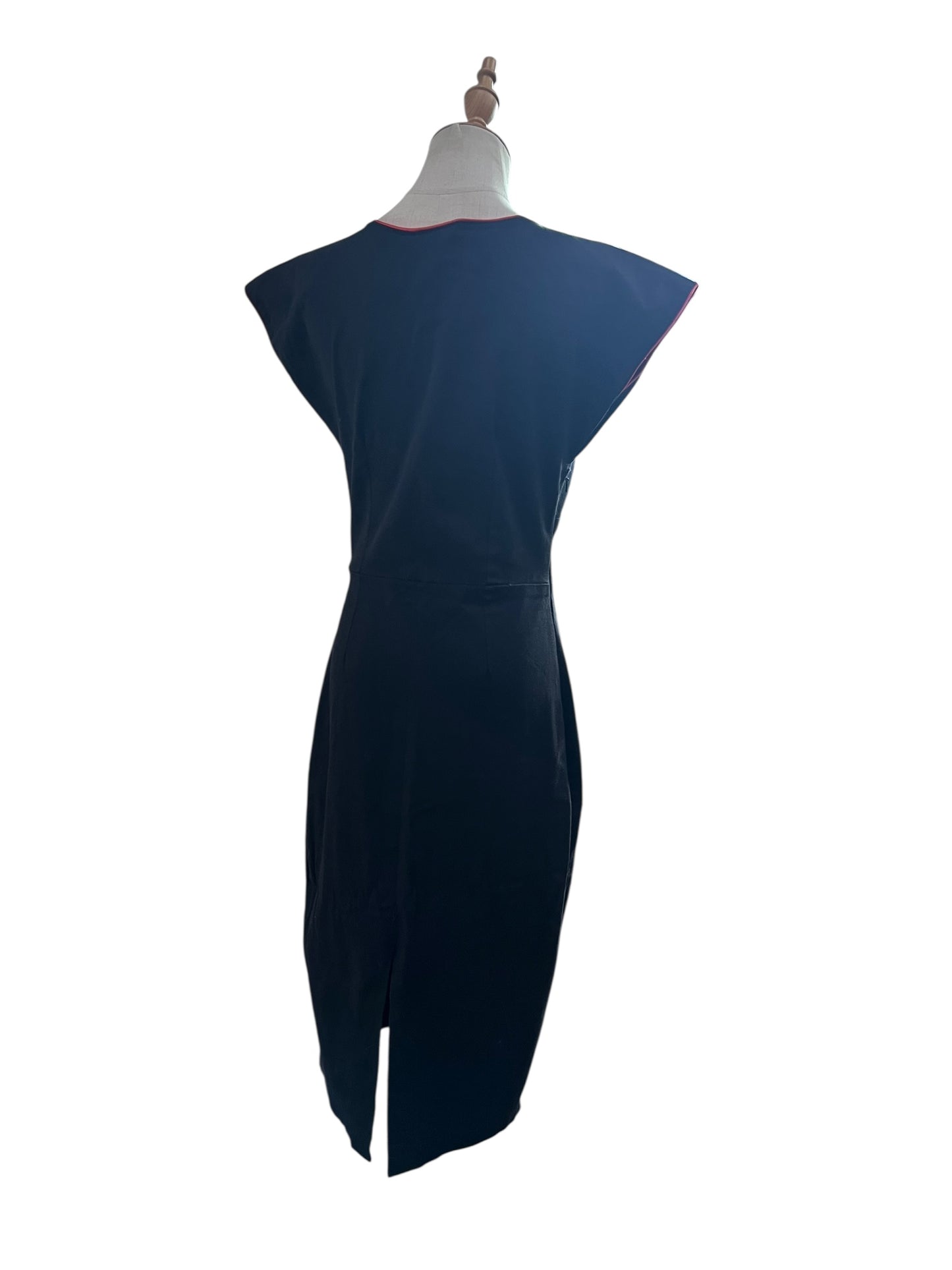 DEVOL BLACK & RED WIGGLE DRESS SZ M