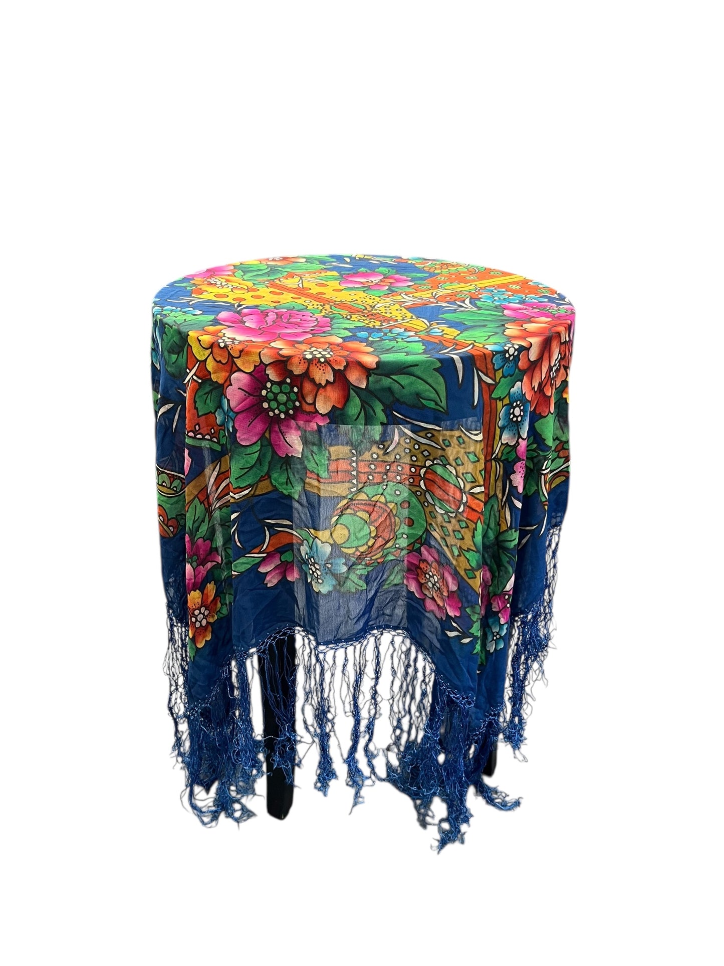 VINTAGE SILK PIANO SHAWL
