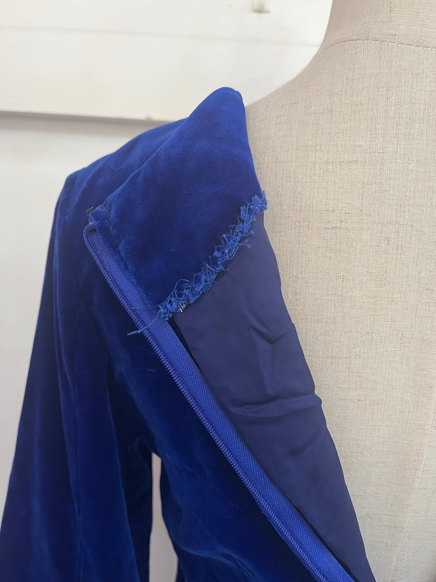 BLUE VELVET DRESS SZ 10