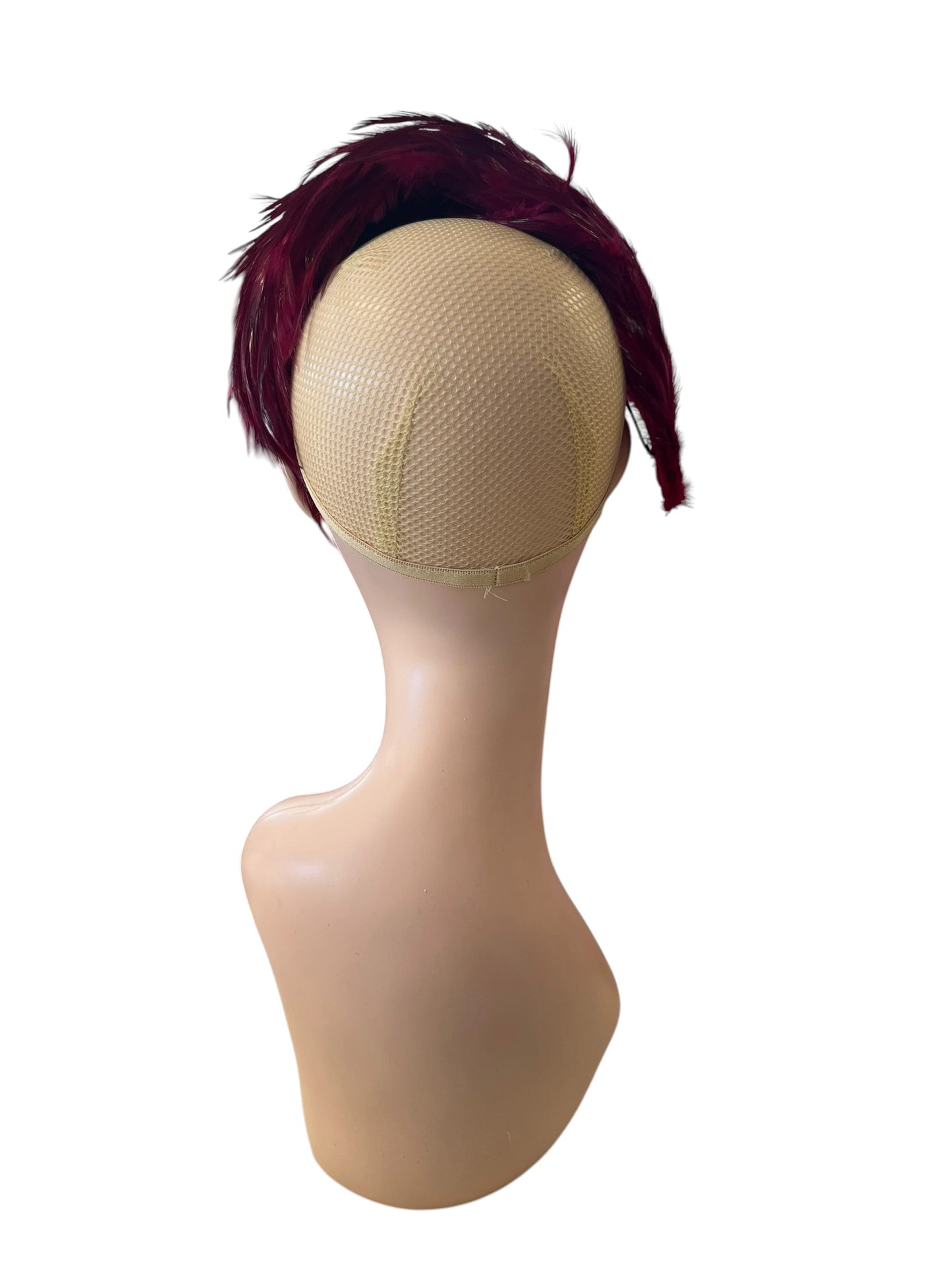 RED FEATHER HEADPIECE