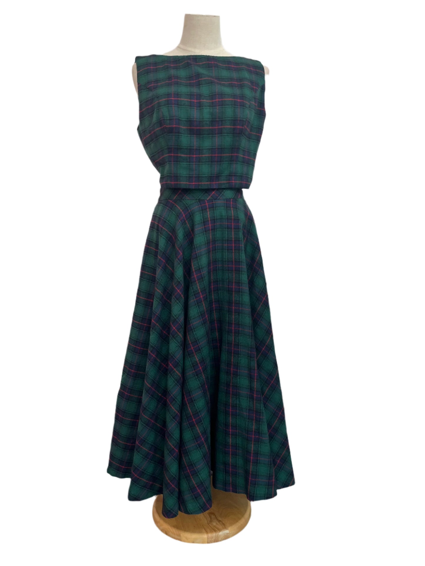 HEARTS & FOUND TARTAN TOP SZ 12