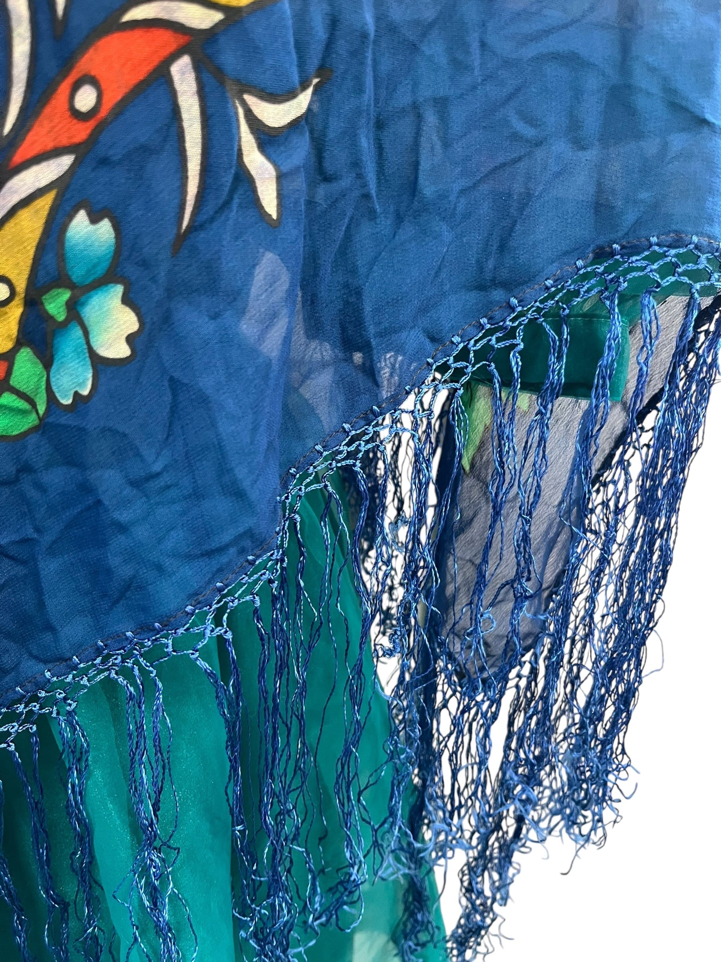VINTAGE SILK PIANO SHAWL