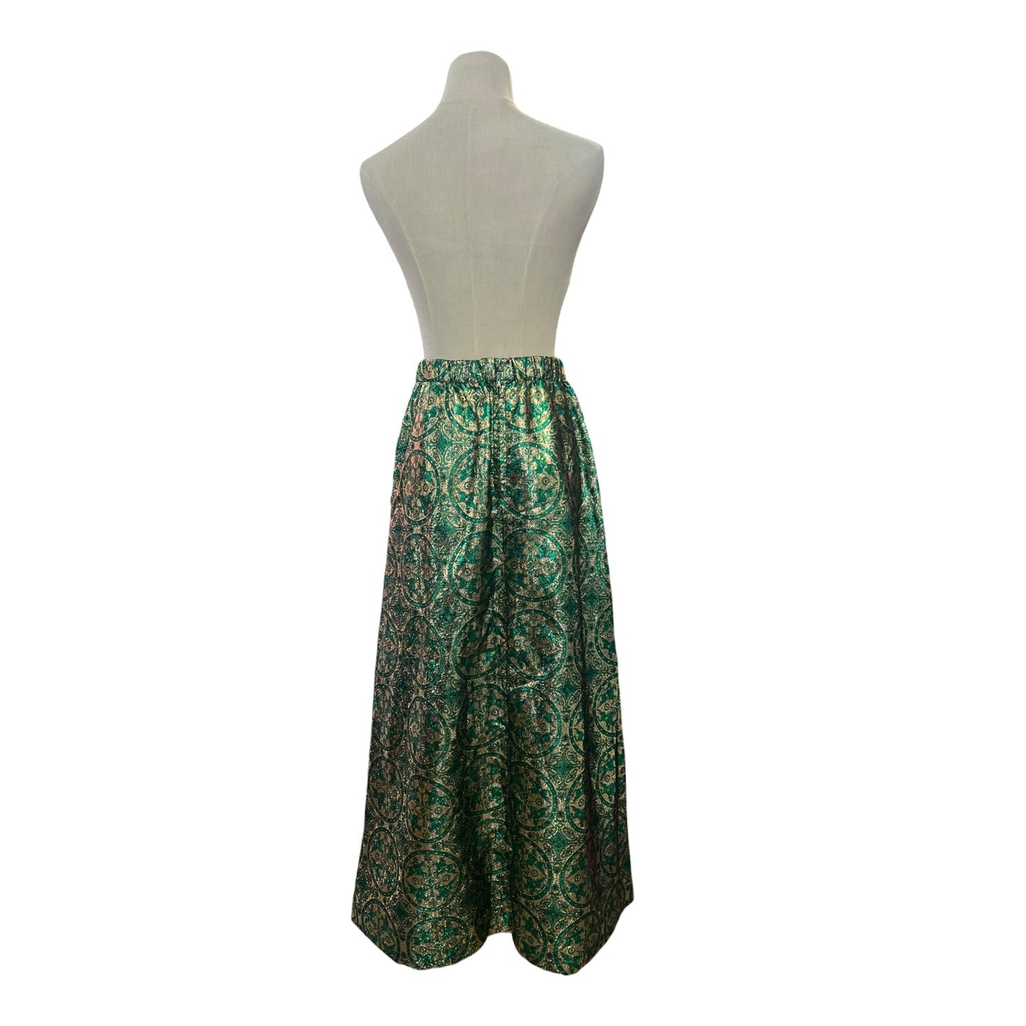 GREEN & GOLD 70S SKIRT | 10