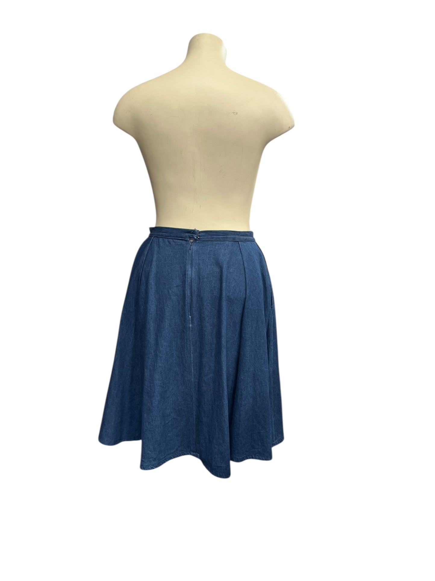 VANESSA KELLY DENIM SKIRT SZ 16