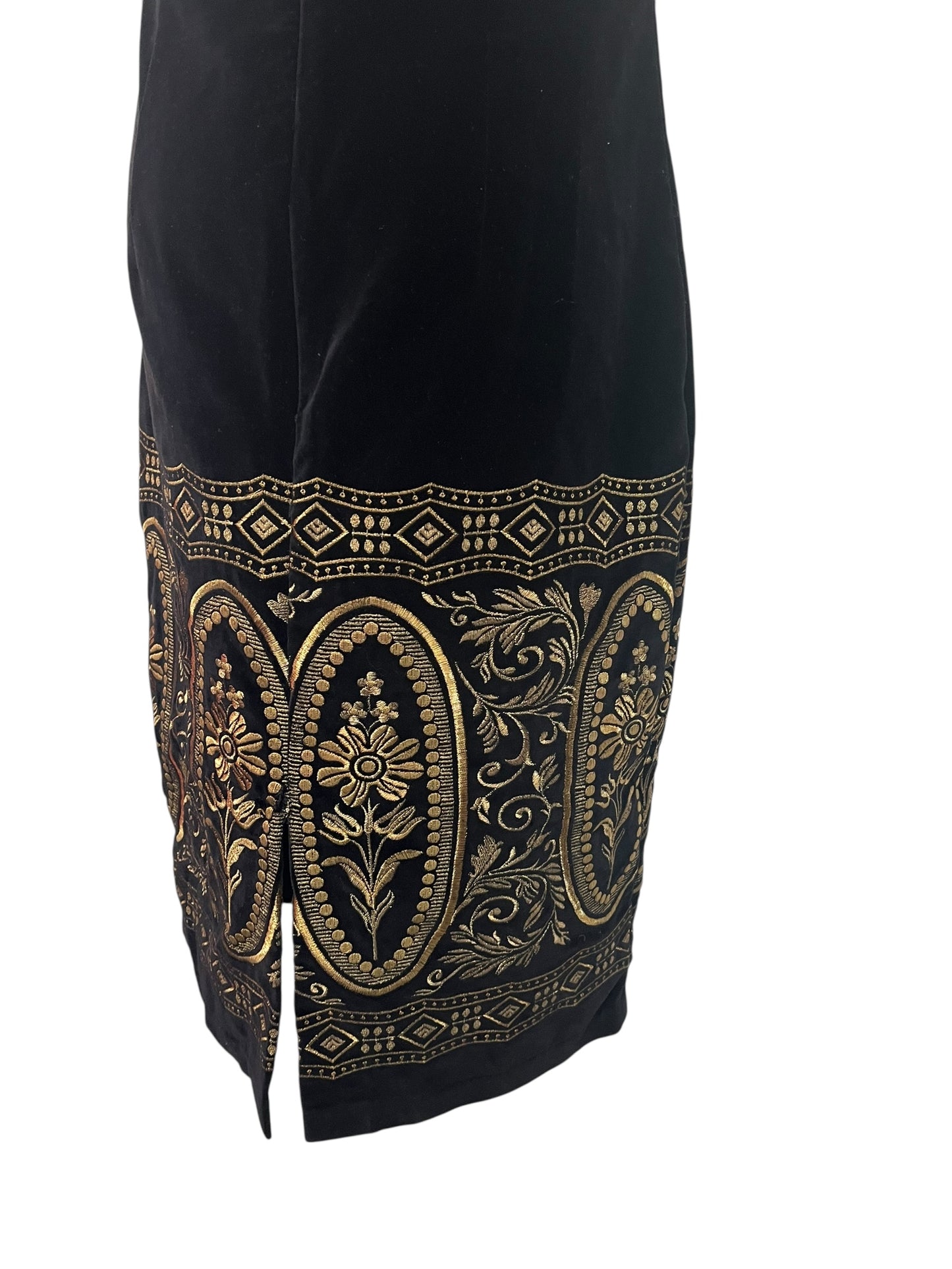 CATHERINE VELVET & GOLD DRESS | 10
