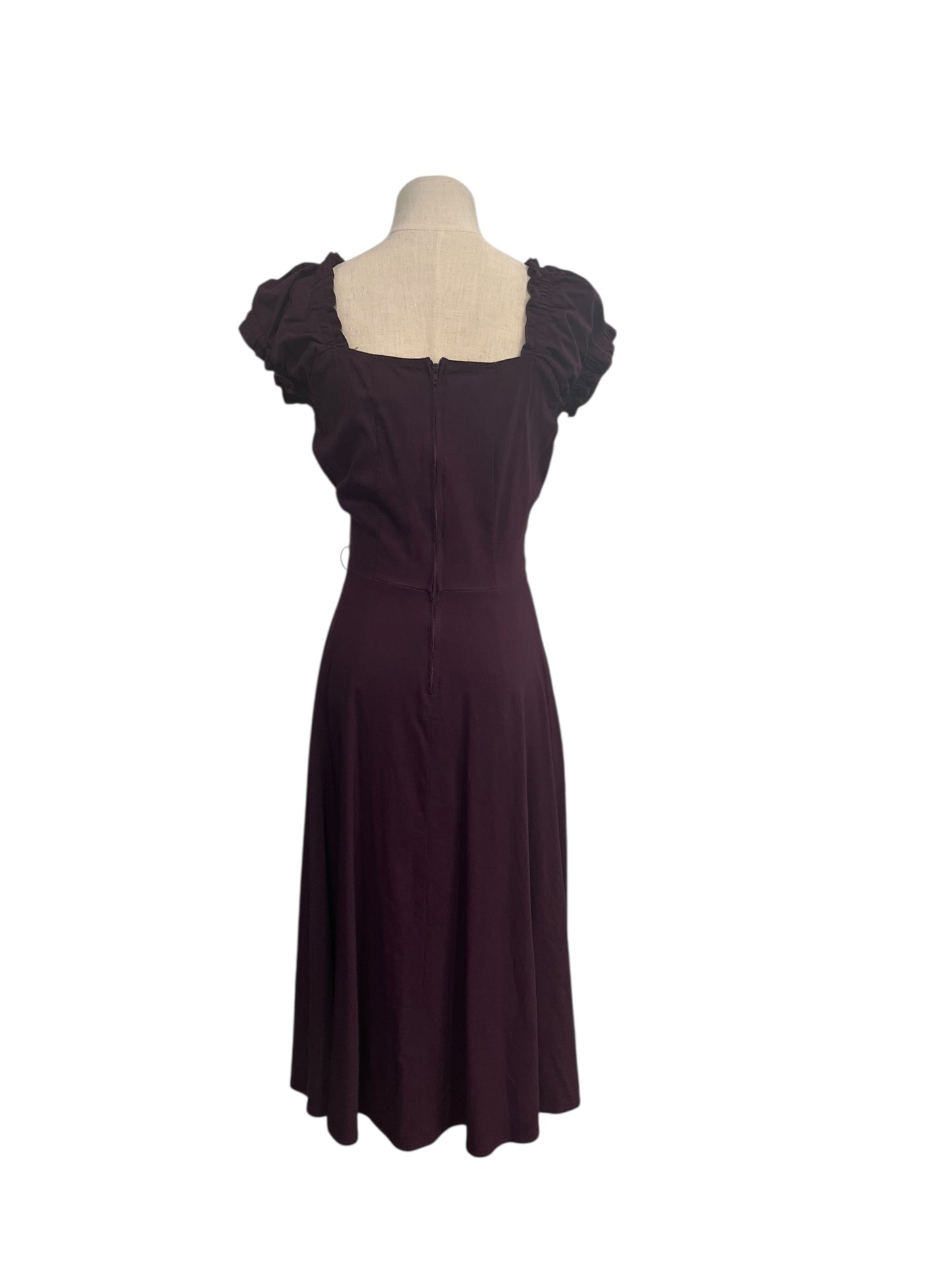 UNIQUE VINTAGE PLUM DRESS SZ 8