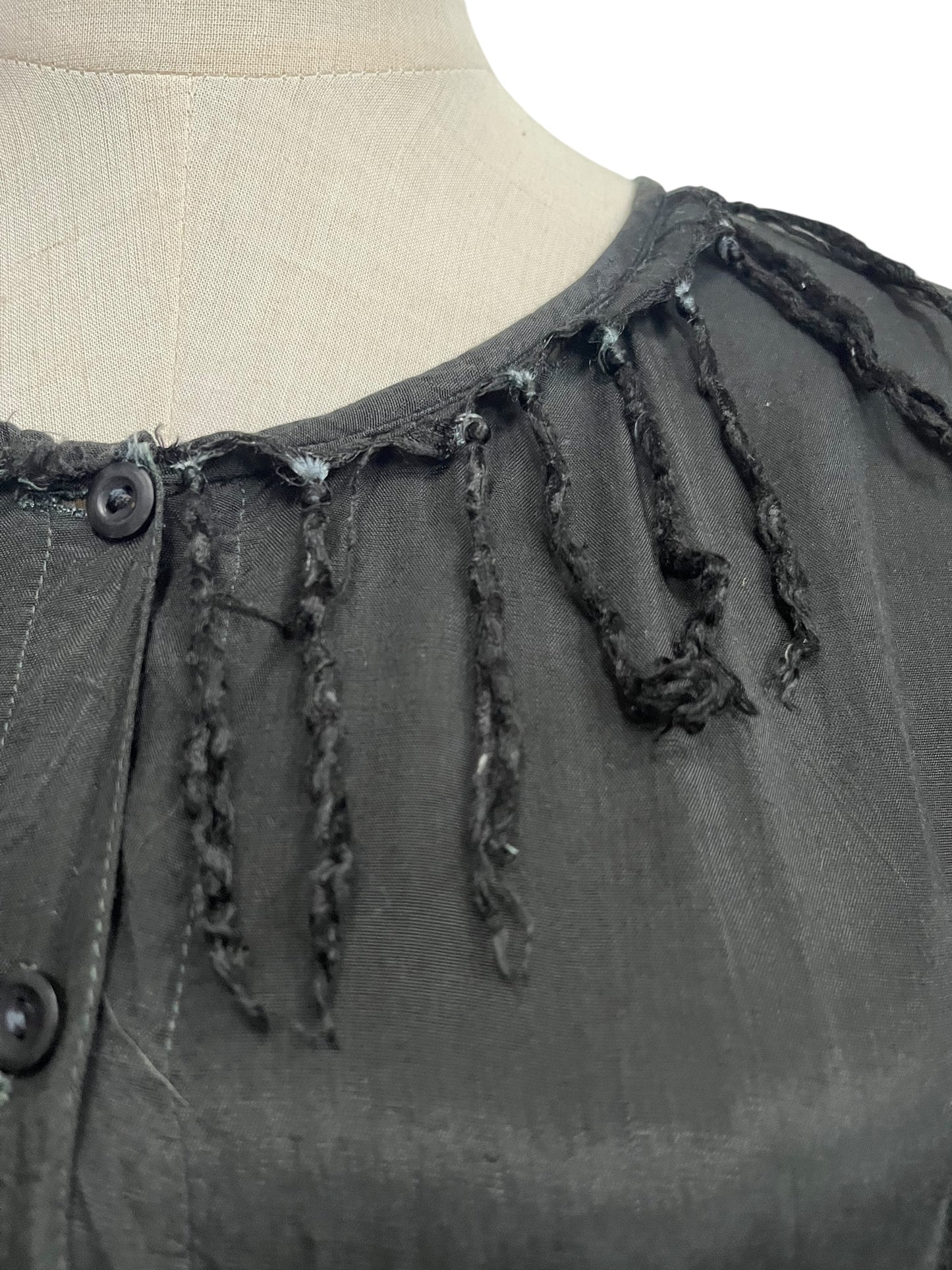 MAYA BOHO BLACK COTTON DRESS | 10