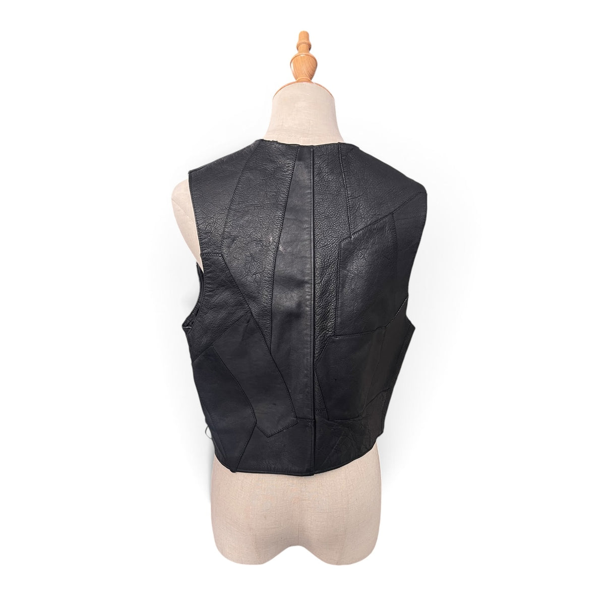 BLACK LEATHER VEST |12