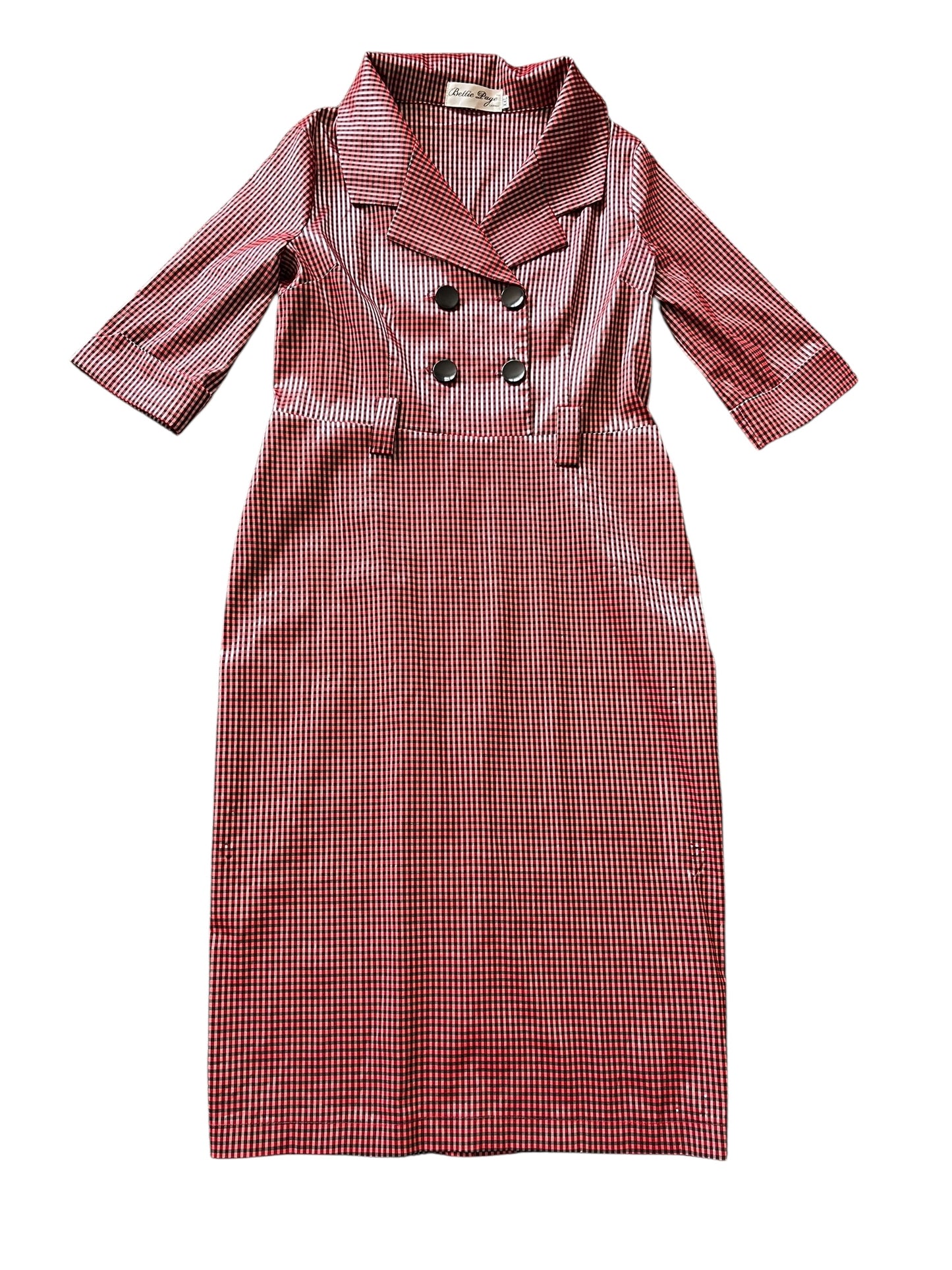 BETTIE PAGE GINGHAM DRESS | XXL