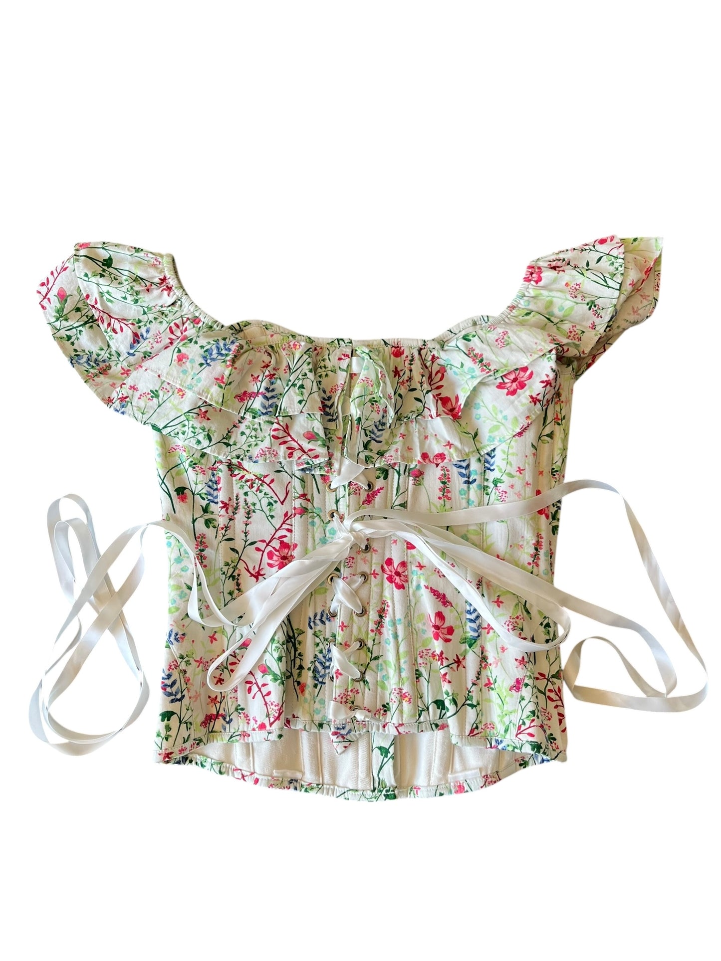 CORSET STORY FLORAL TOP | 30