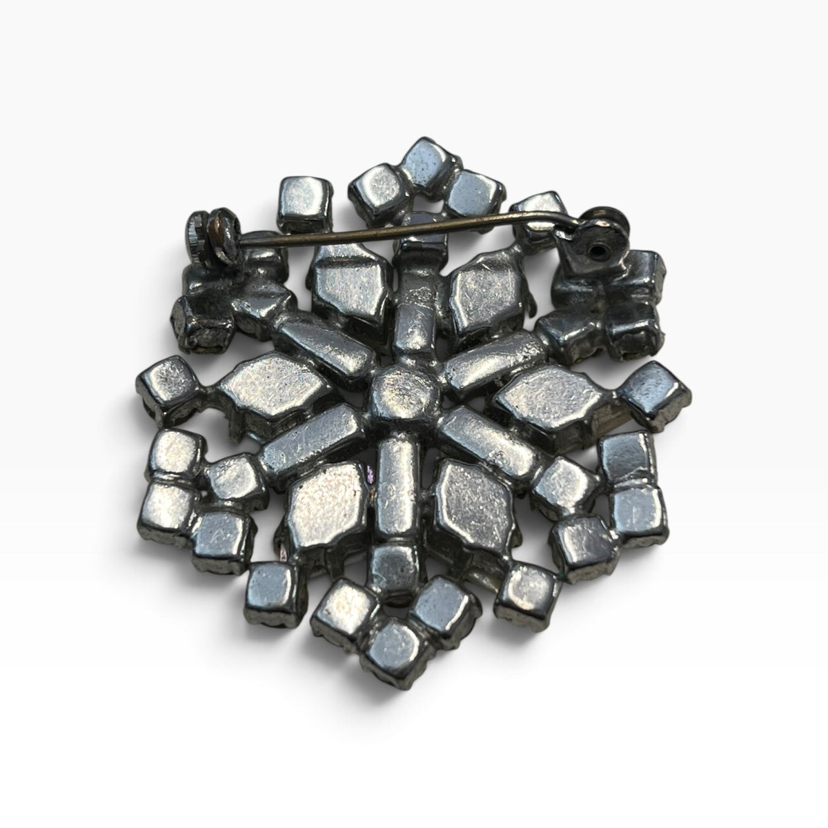 MOTHER OF PEARL SNOWFLAKE BROOCH
