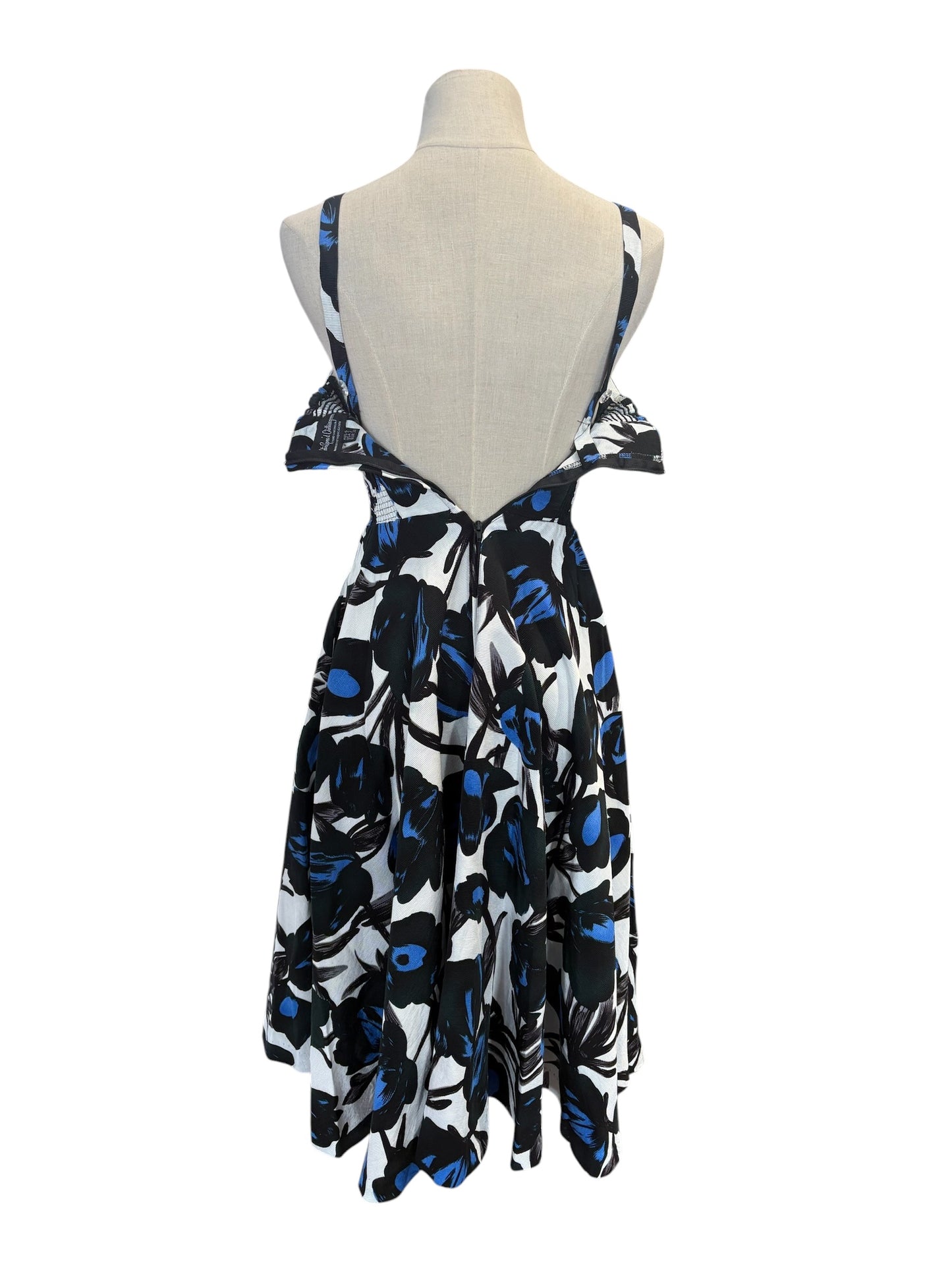 RETROSPECTD BLUE & BLACK DRESS | 4