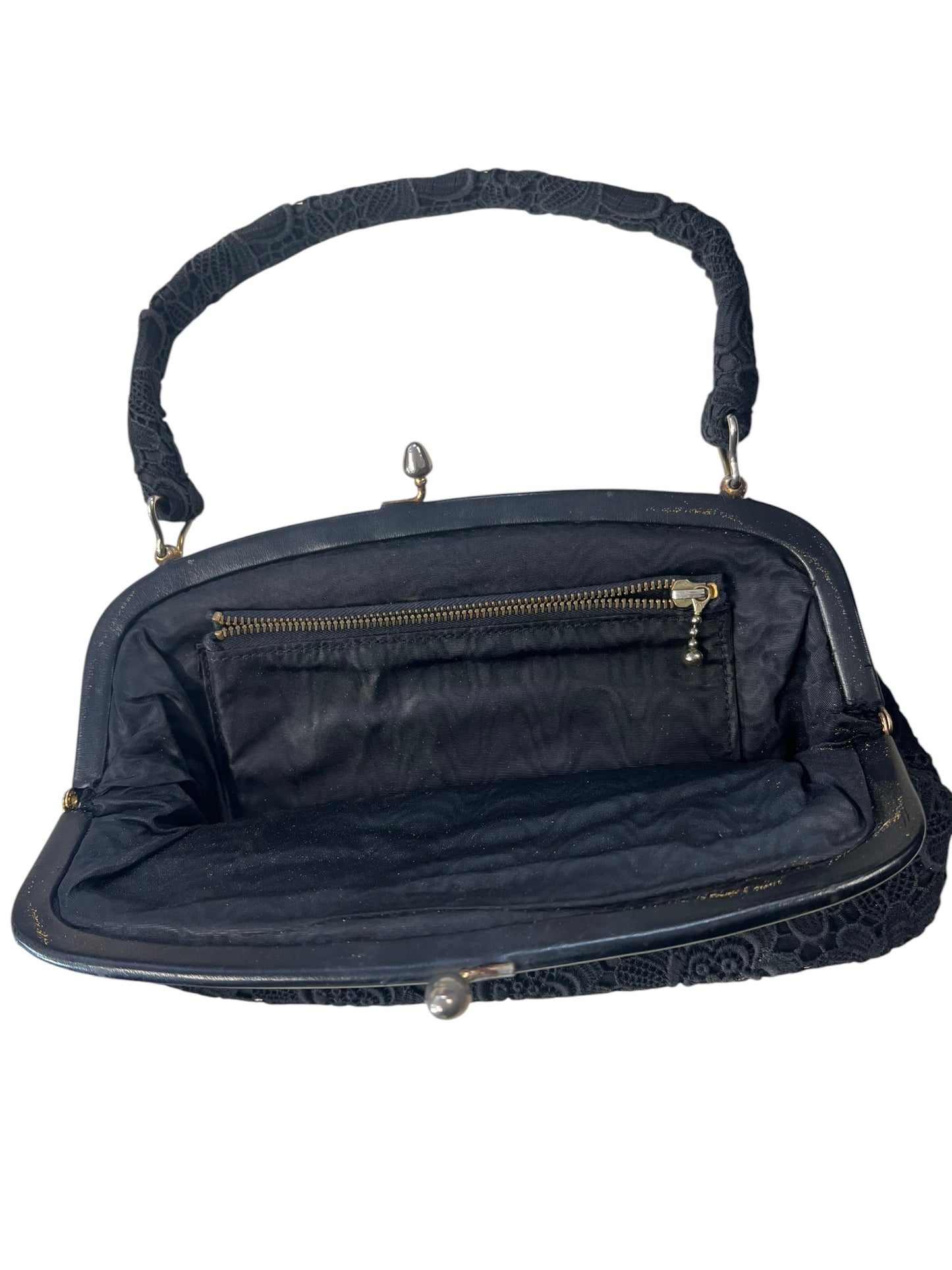 BLACK DAISY HANDBAG