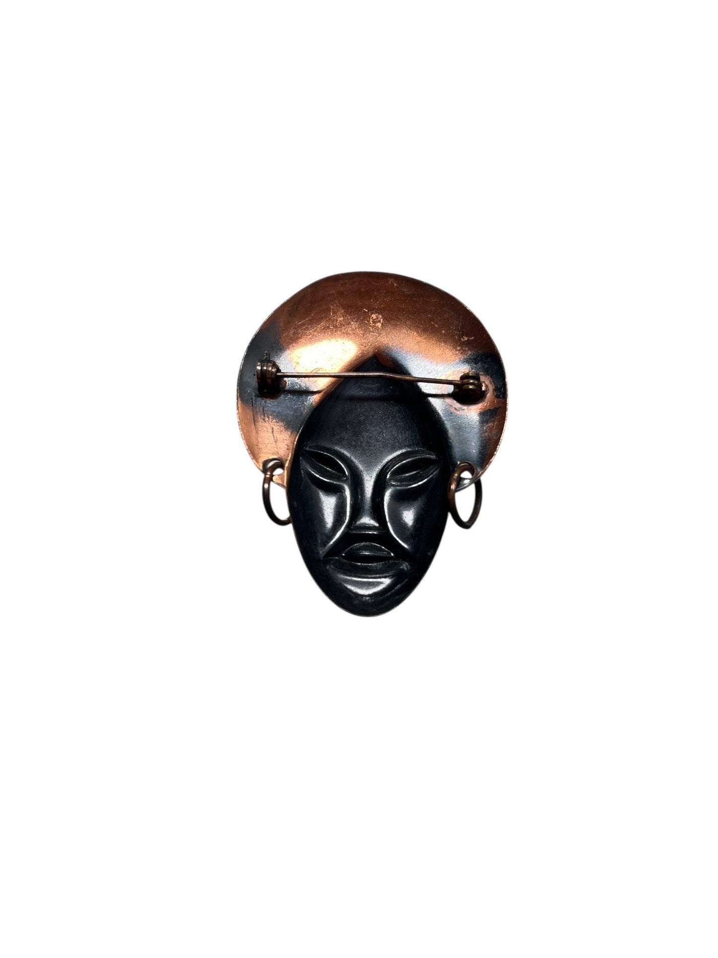CANADIAN COPPER BUDDHA BROOCH