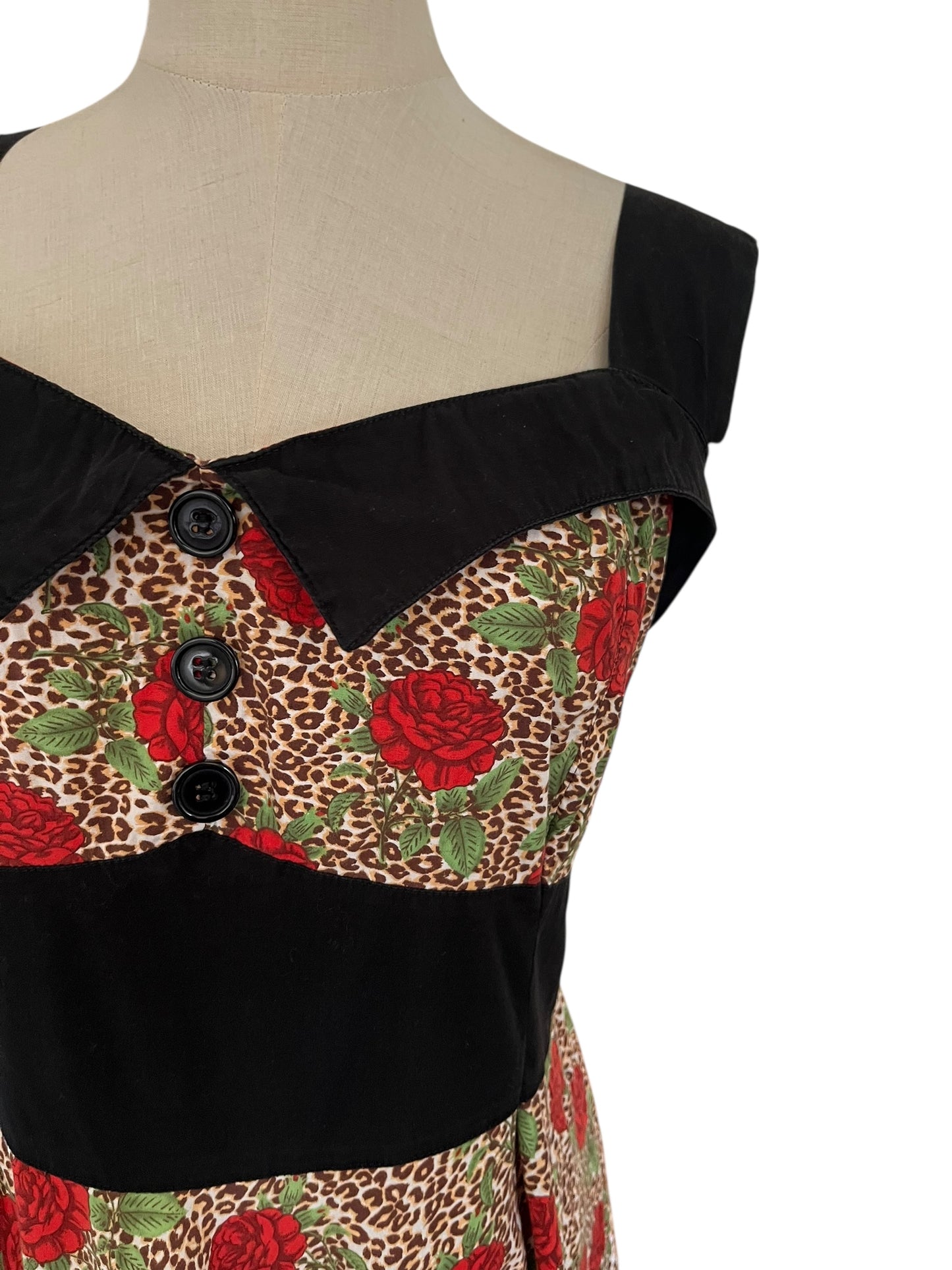 HELLBUNNY LEOPARD & ROSE DRESS | 22
