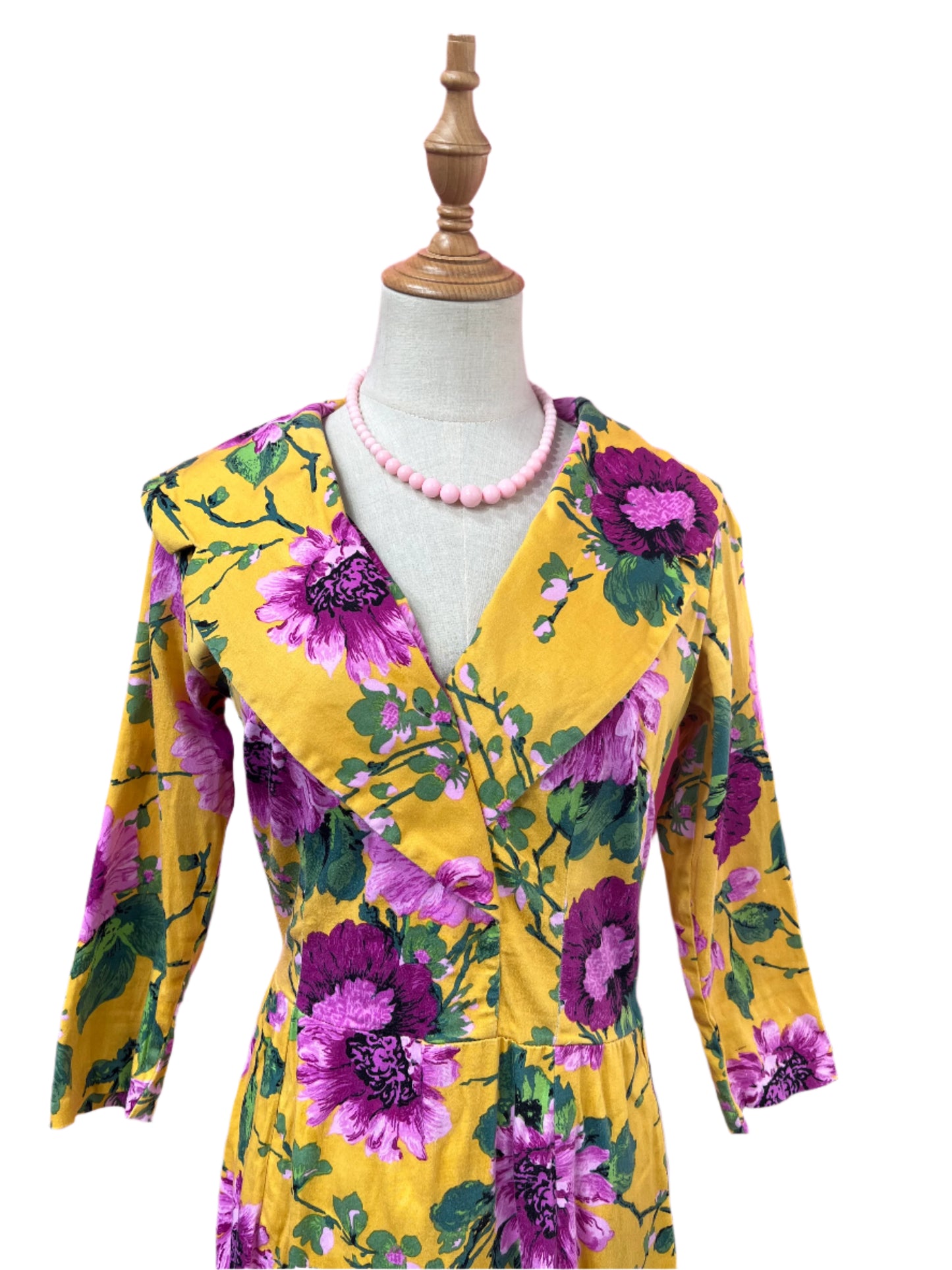 PIN UP COUTURE MUSTARD WIGGLE DRESS SZ M